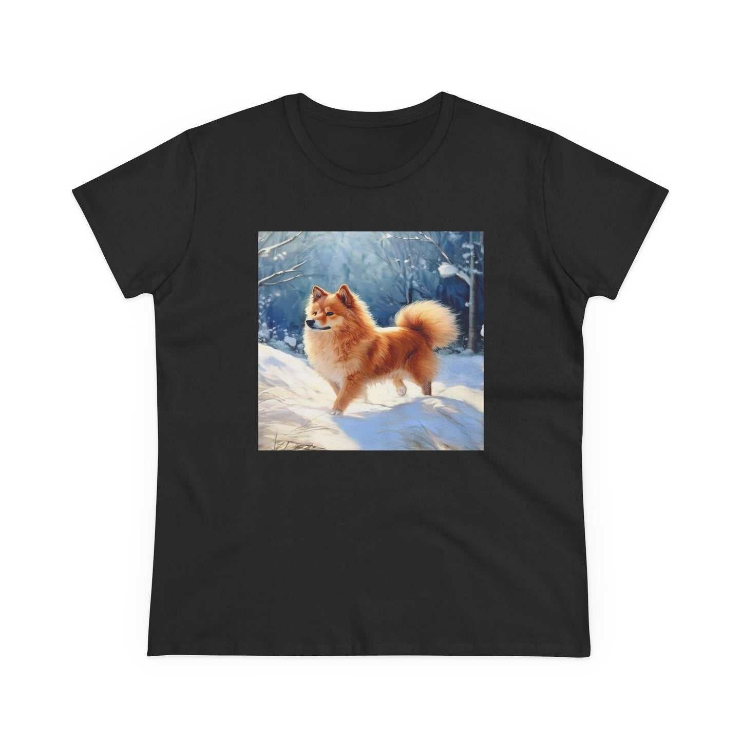 Finnish Spitz - Women's Midweight Cotton Tee