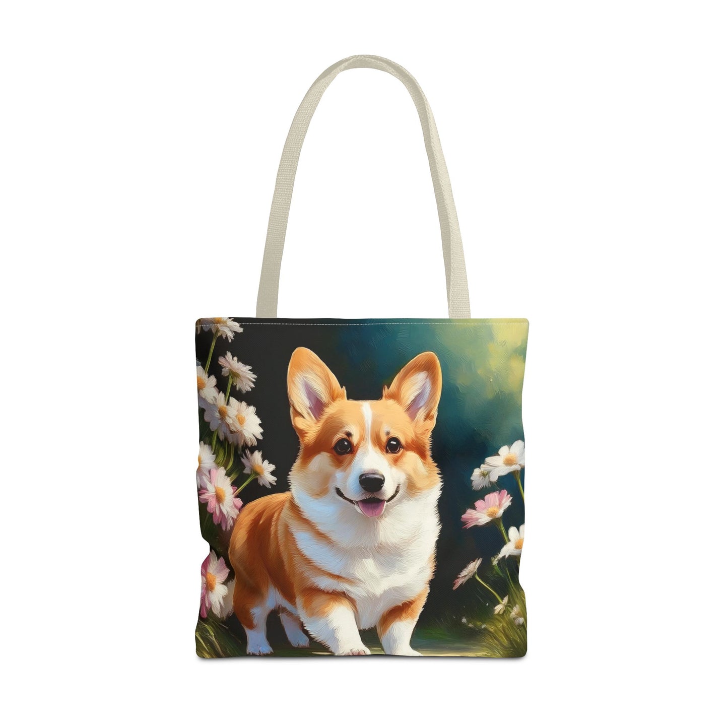 Welsh Corgi Puppy - Polyester Tote Bag (AOP)