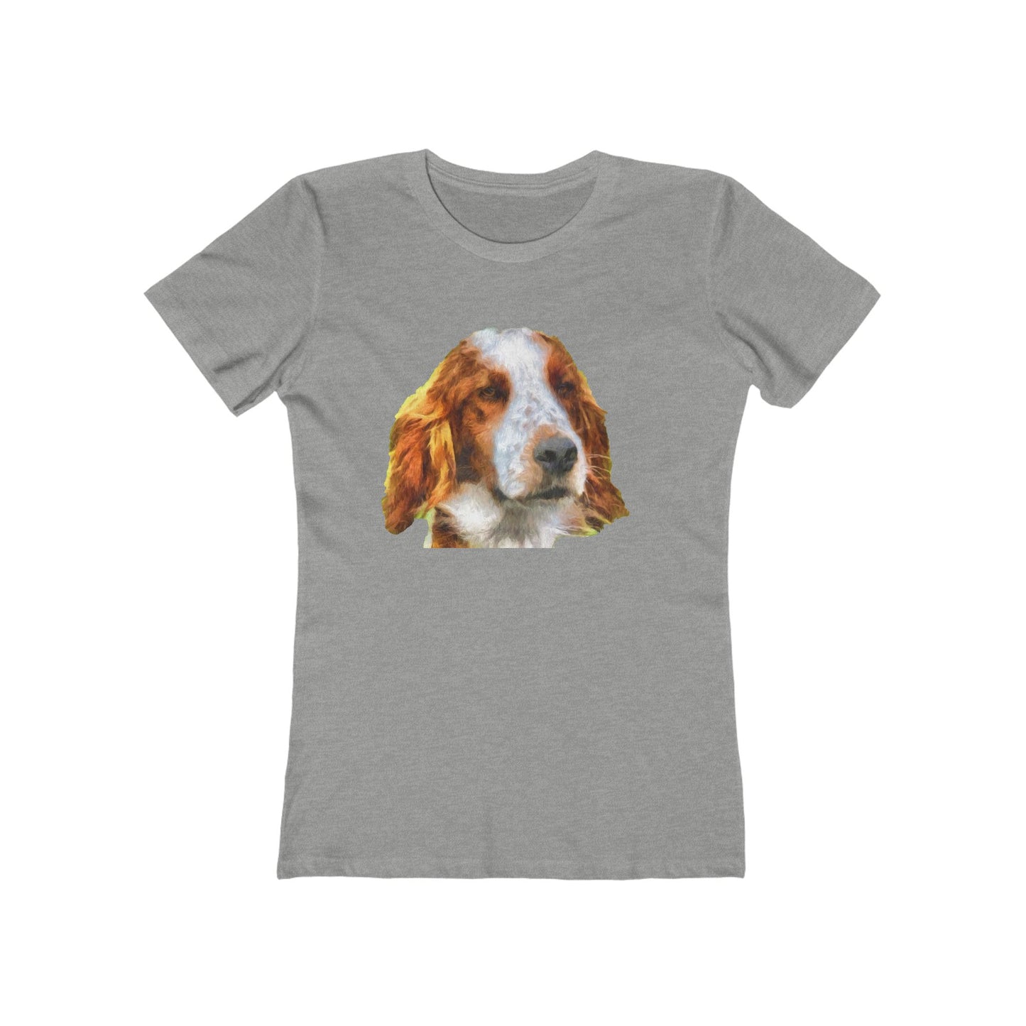 Irish Red & White Setter - Women's Slim Fit Ringspun Cotton T-Shirt