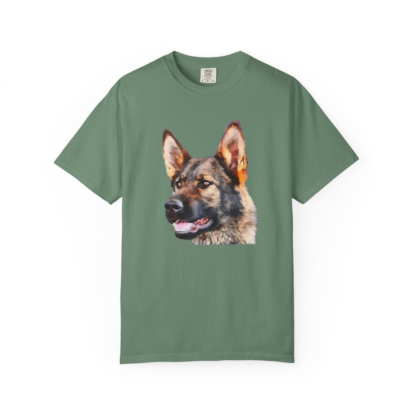 German Shepherd 'Hans' Unisex Relaxed Fit Garment-Dyed T-shirt