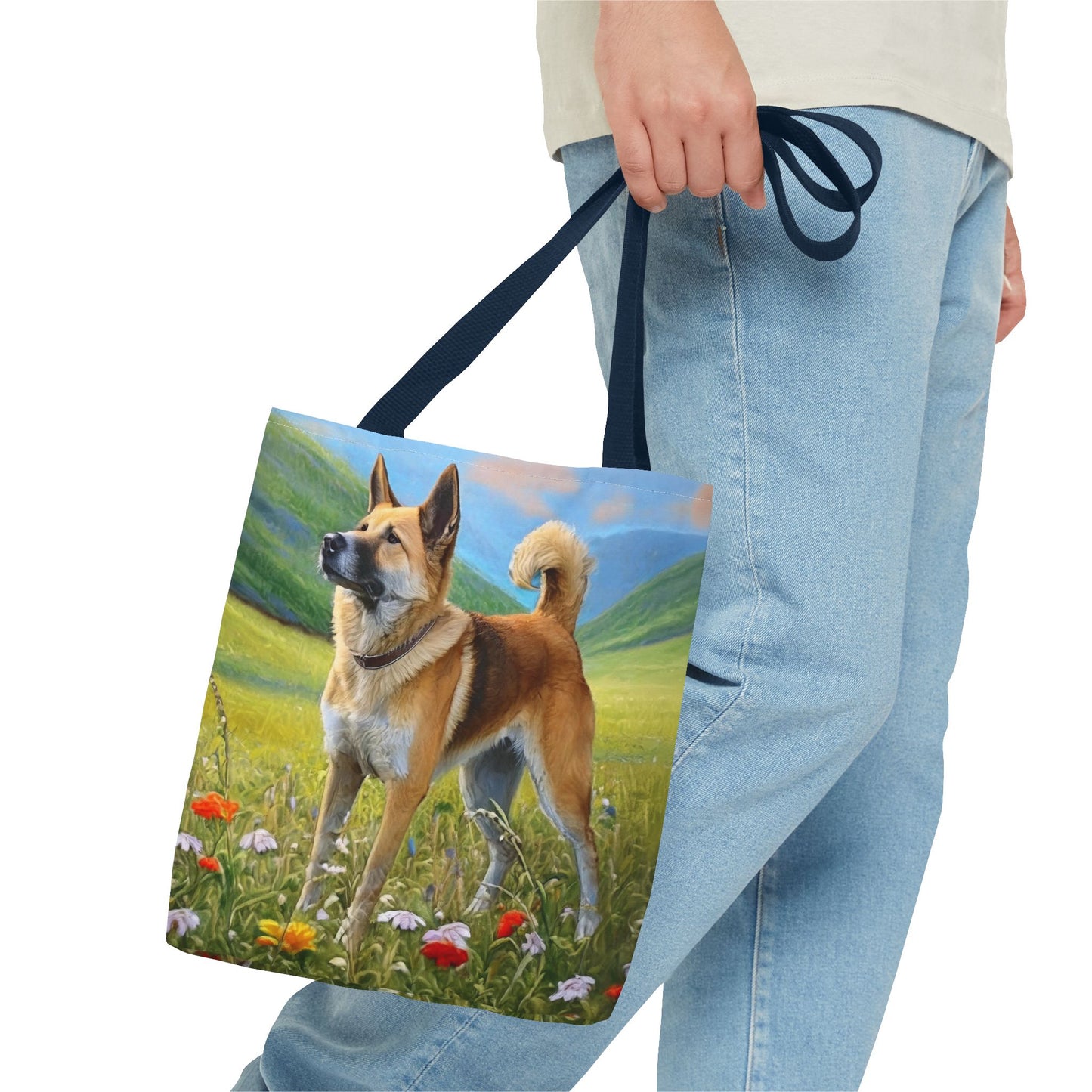 Korean Jindo Polyester Tote Bag (AOP)