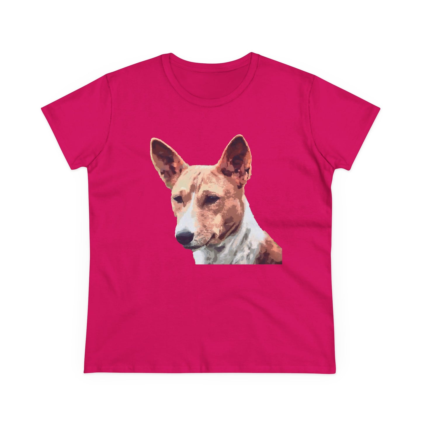 Basenji Women's Midweight Cotton Tee - A Whisper of Comfort