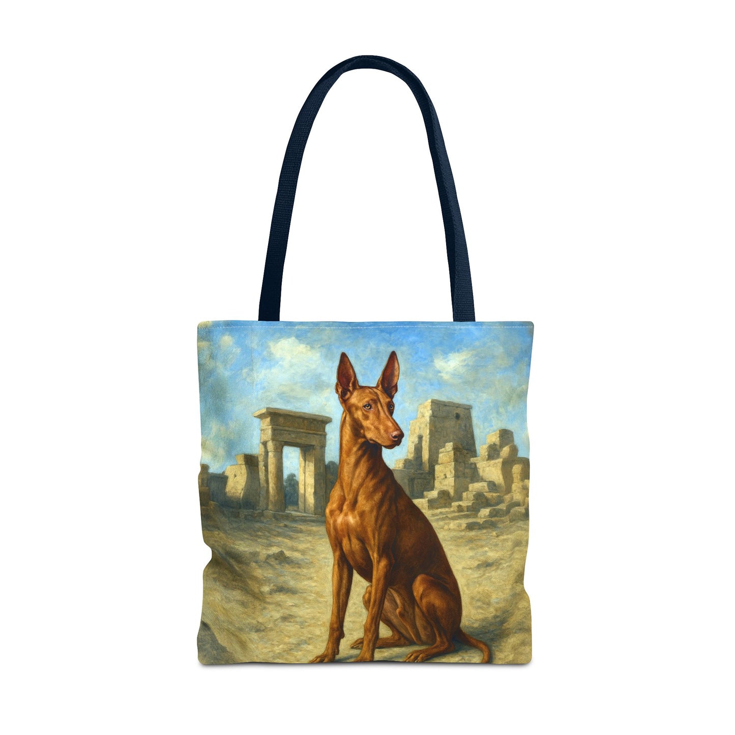 Egyptian Pharoh Hound Polyester Tote Bag (AOP)