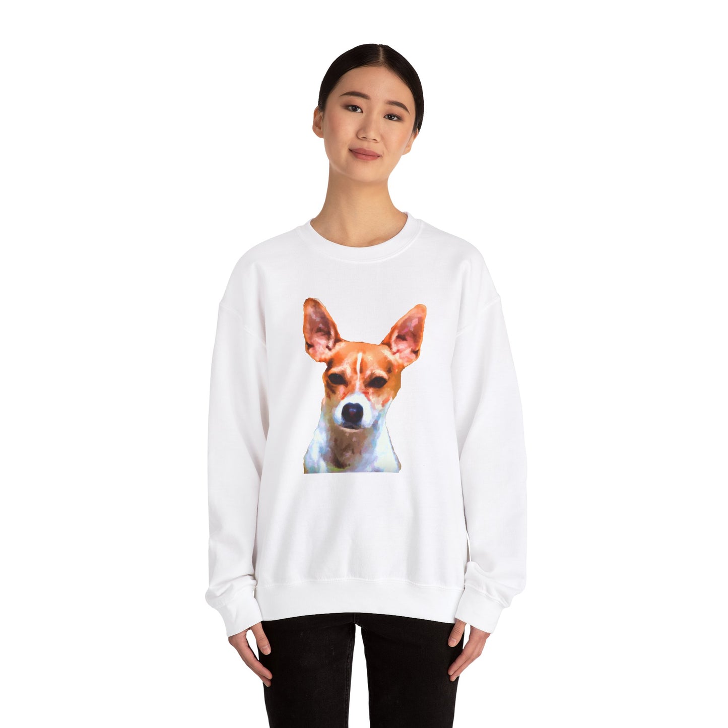 Rat Terrier Unisex 50/50 Crewneck Sweatshirt