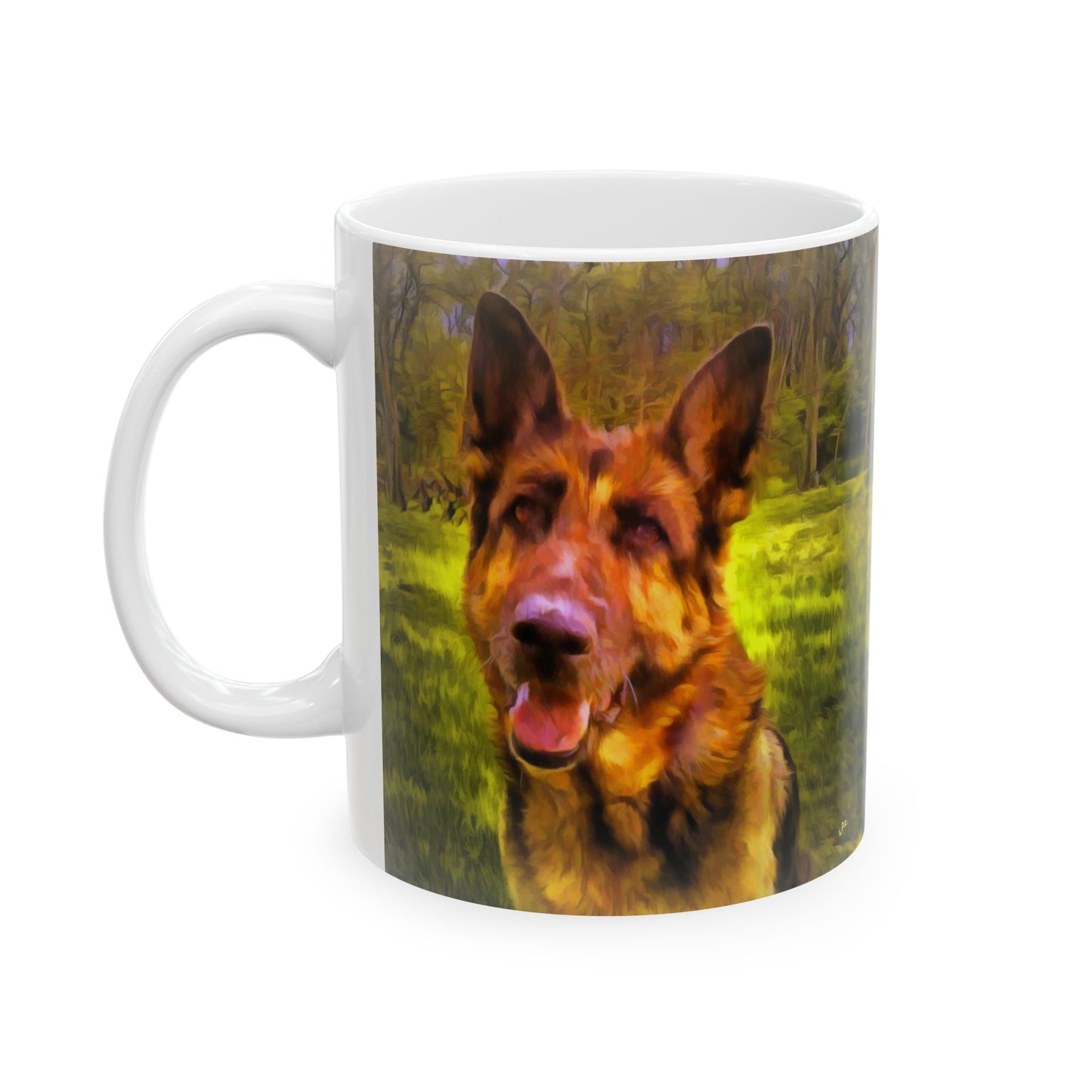 German Shepherd 'Bayli' Ceramic Mug 11oz - A Tribute to Trust and Loyalty