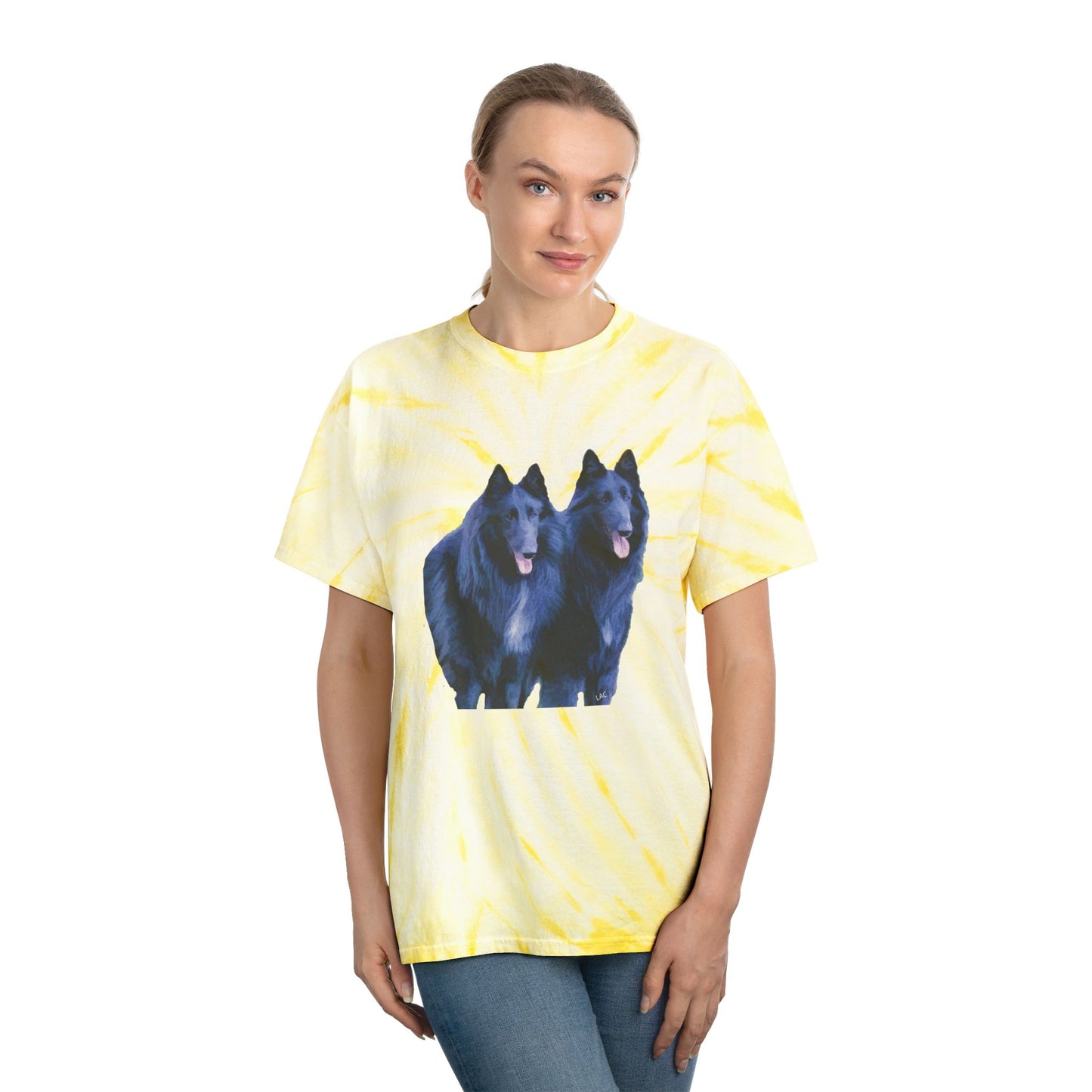 Belgian Shepherds -- Unisex Cotton Tie-Dye Tee, Cyclone