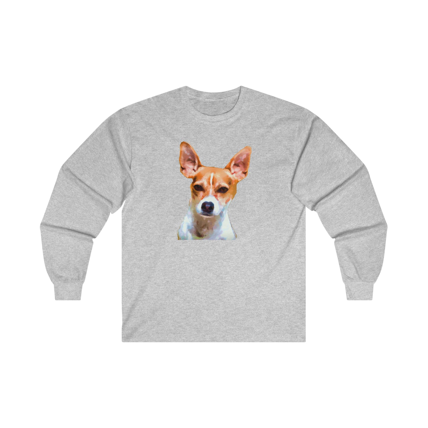 Rat Terrier Unisex Cotton Long Sleeve Tee