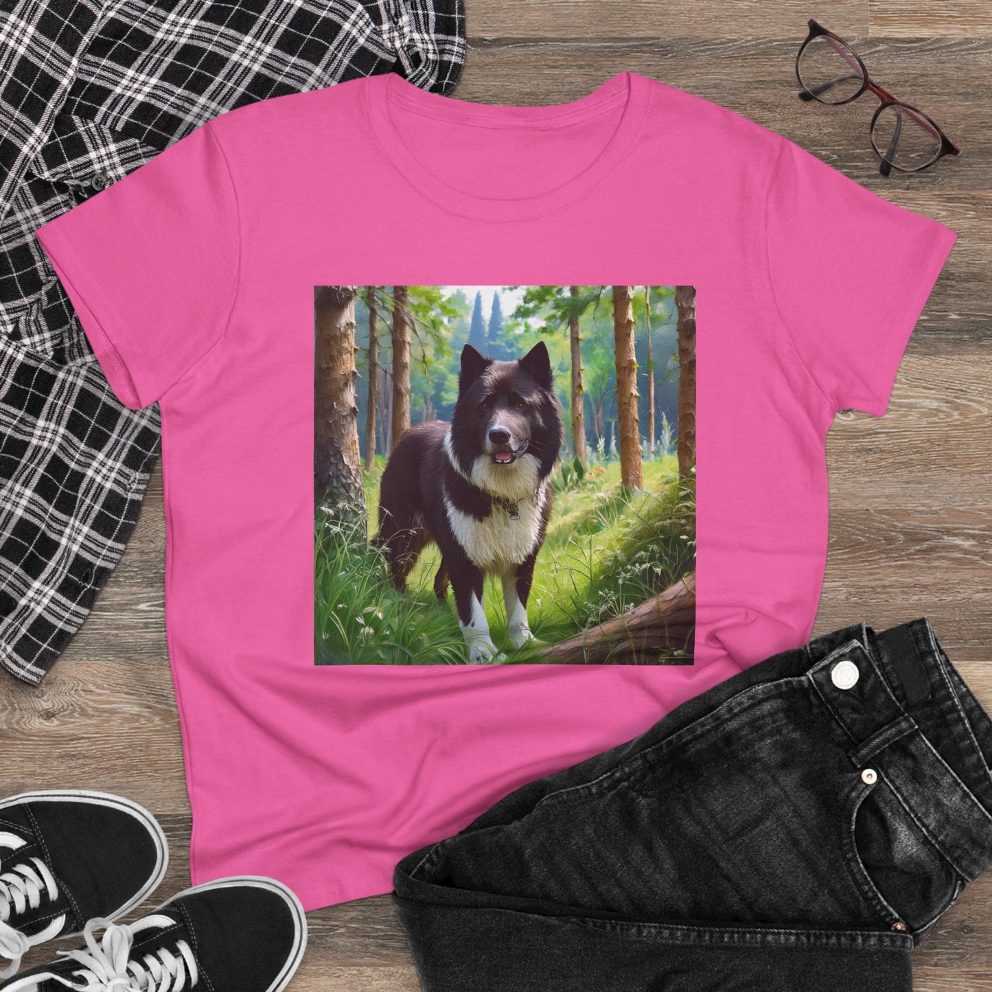 Karelian Bear Dog Women's Midweight Cotton Tee