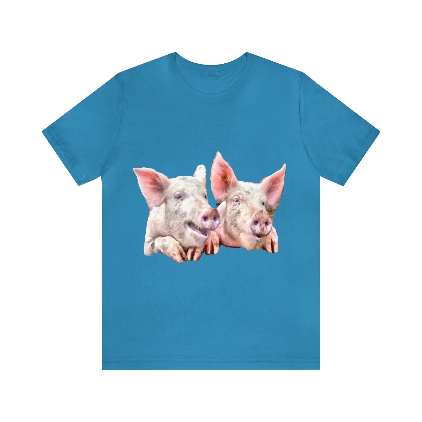 Pigs - 'A Jowly Good Time' - - Classic Jersey Short Sleeve Tee