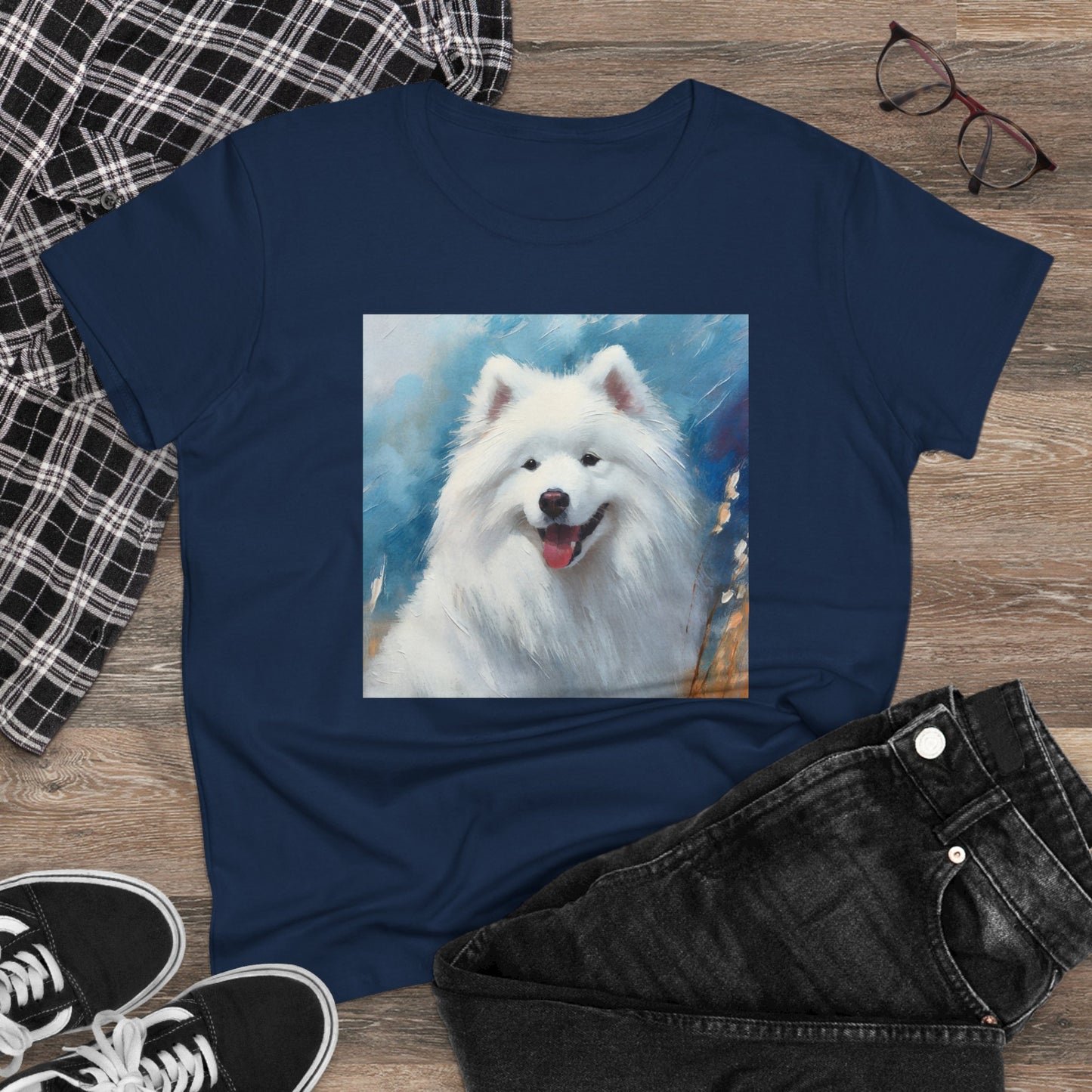 Samoyed Women's Midweight Cotton Tee