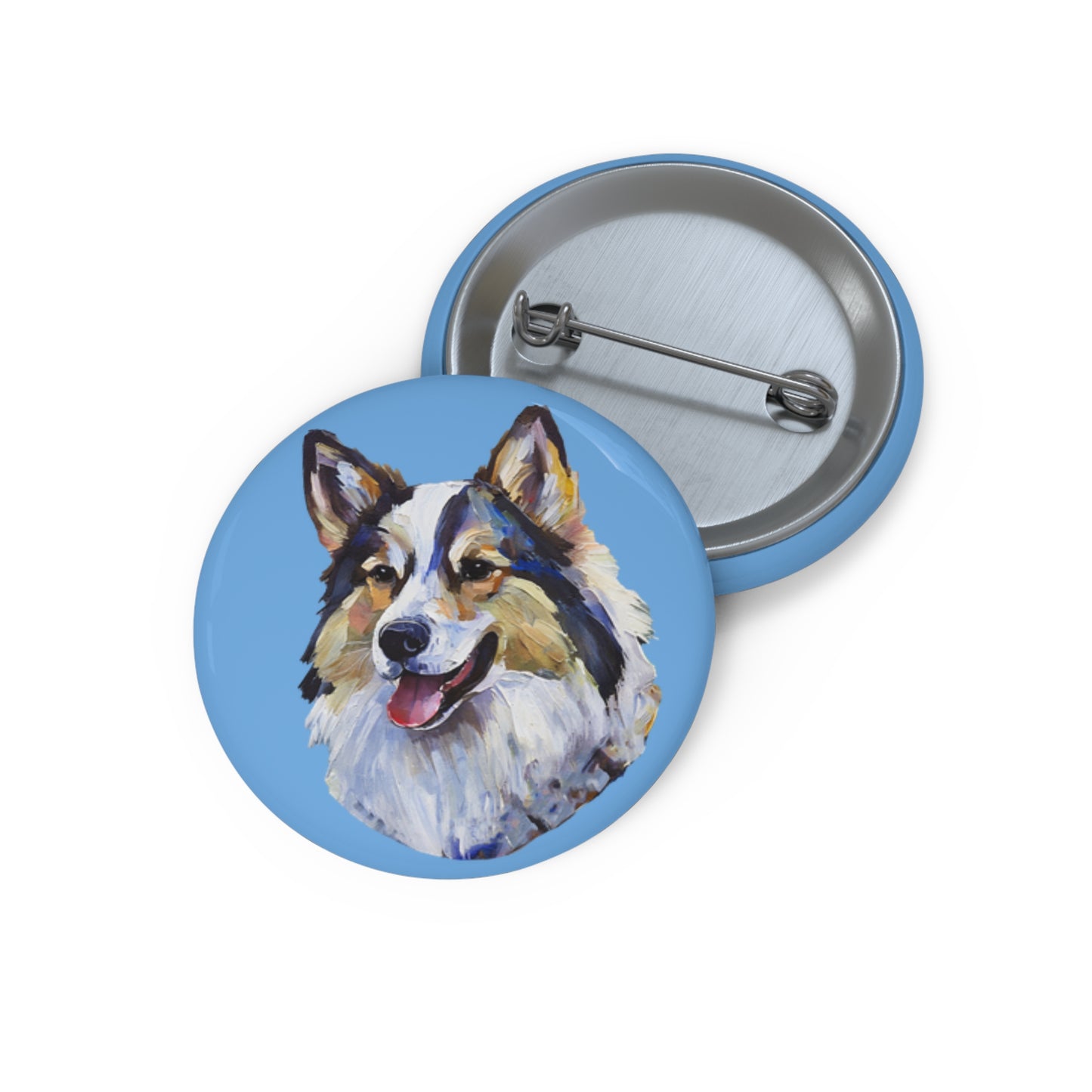Alaskan Klee Kai Metal Pinback Buttons - Celebrating the Miniature Husky
