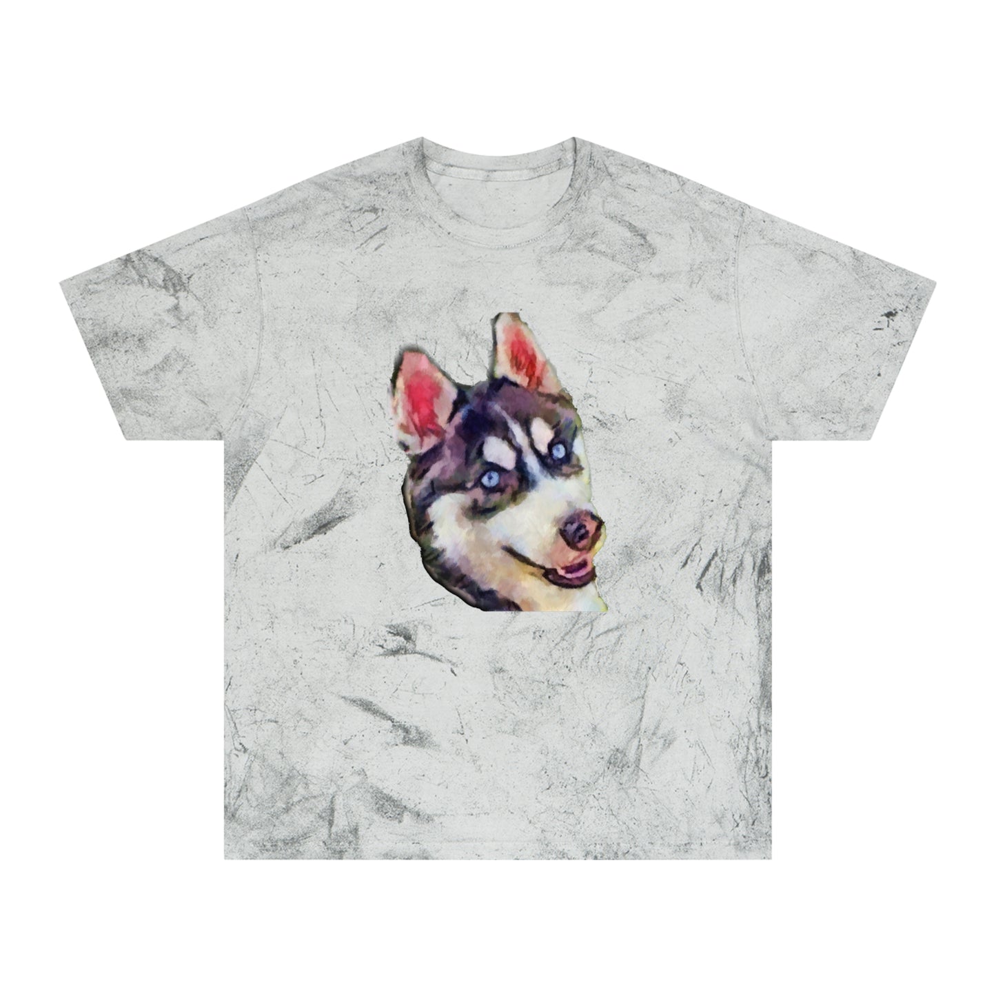 Siberian Husky 'Iditarod' Unisex Cotton Color Blast T-Shirt