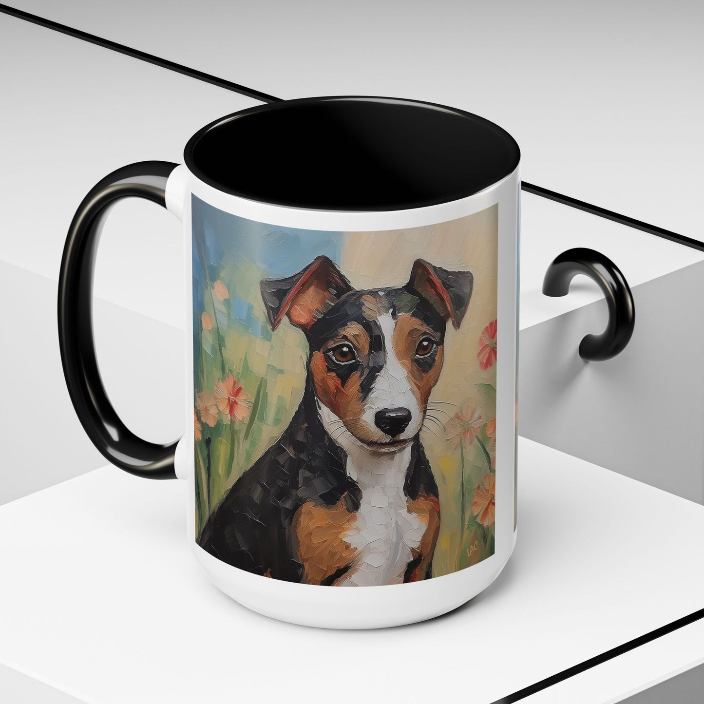 Teddy Roosevelt Terrier - Ceramic Accent Coffee Mug - 2 Sizes