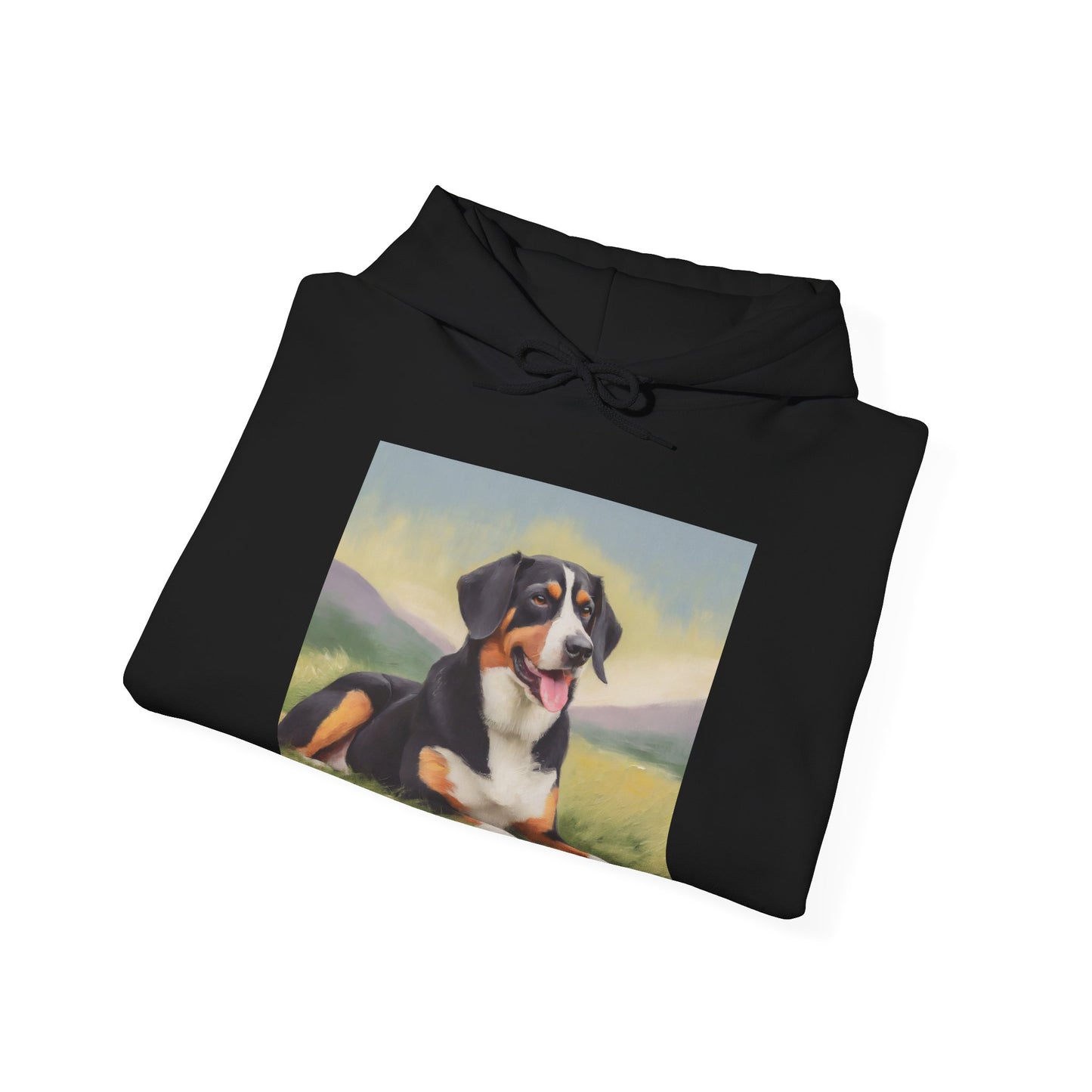 Entlebucher Mountain Dog 50/50 Hooded Sweatshirt