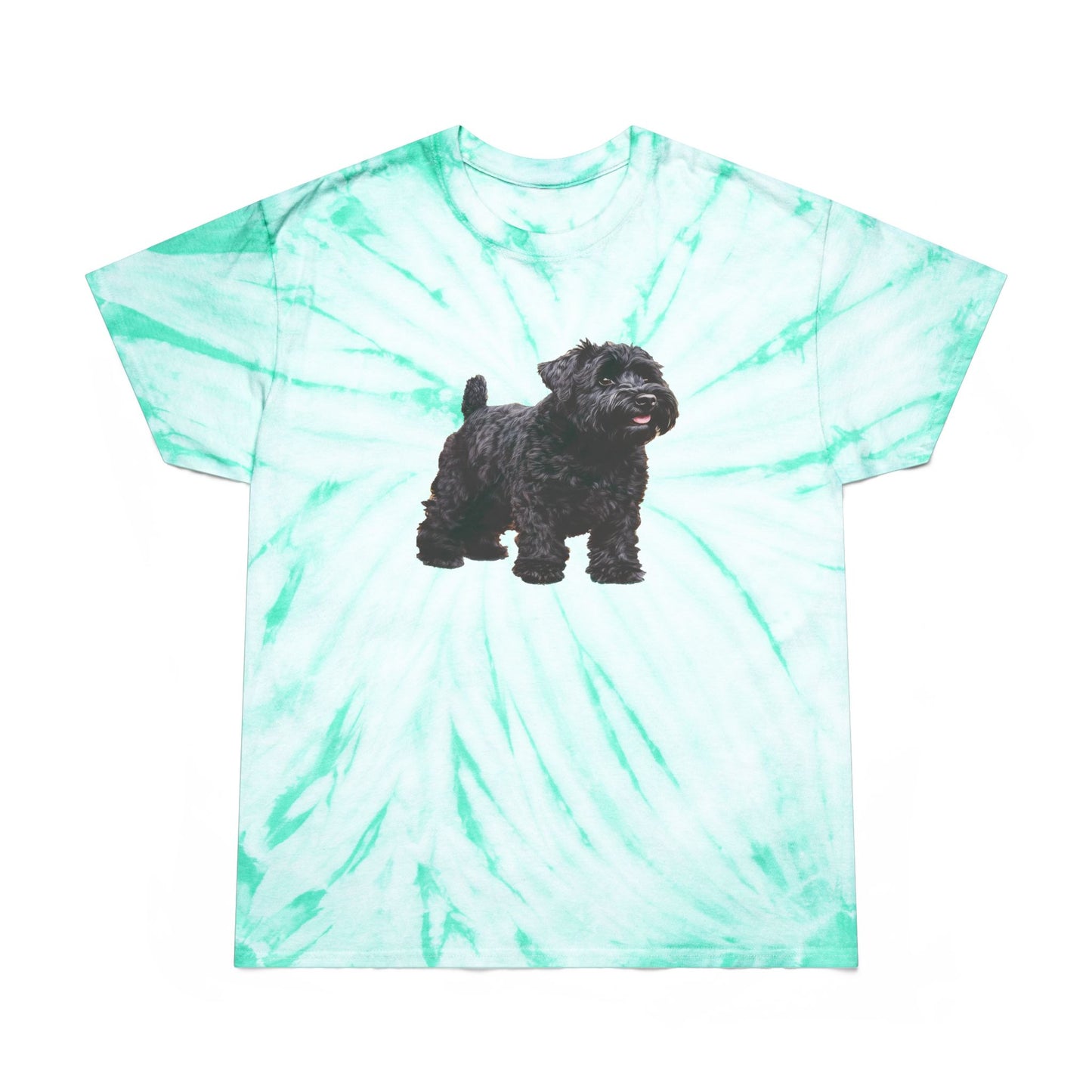 Black Russian Terrier Tie-Dye Tee, Cyclone