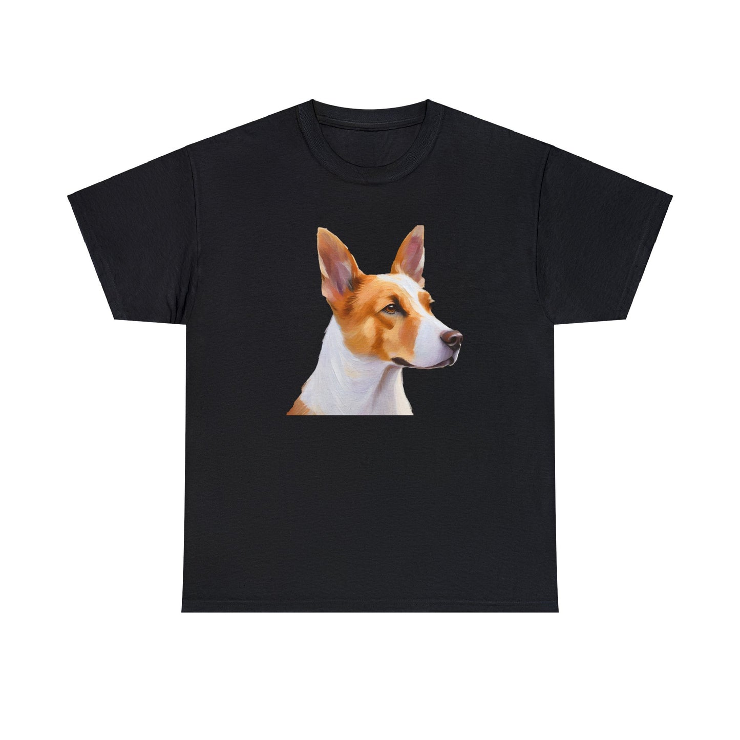 Exquisite Canaan Dog of Israel Fine Art Painting Heavy Cotton Tee