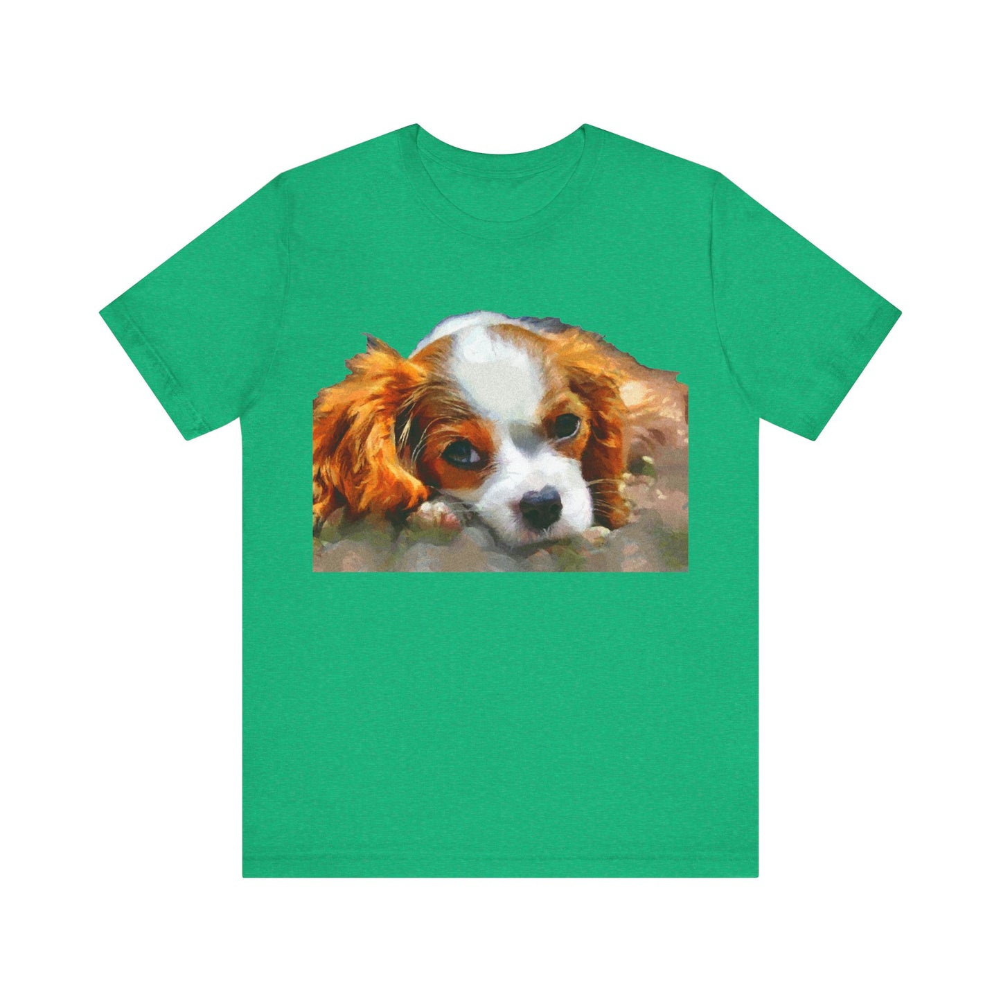 King Charles Spaniel 'Puppy #1' Unisex Jersey Short Sleeve Tee