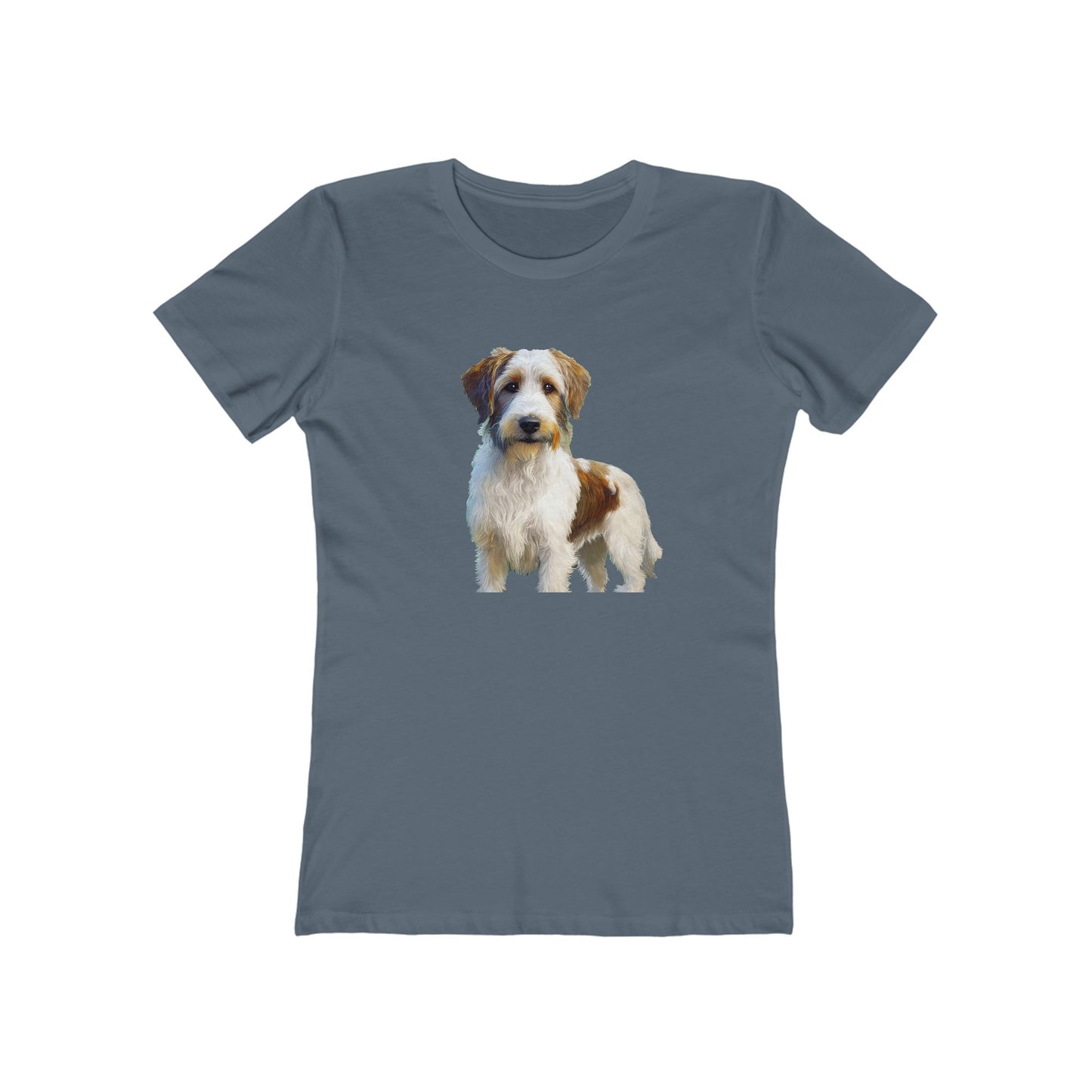Kromfohrländer Women's Slim Fit Ringspun Cotton Tee