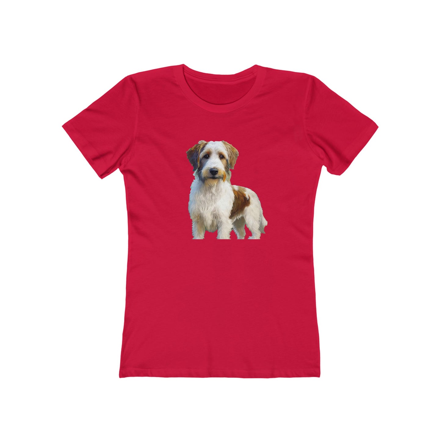 Kromfohrländer Women's Slim Fit Ringspun Cotton Tee