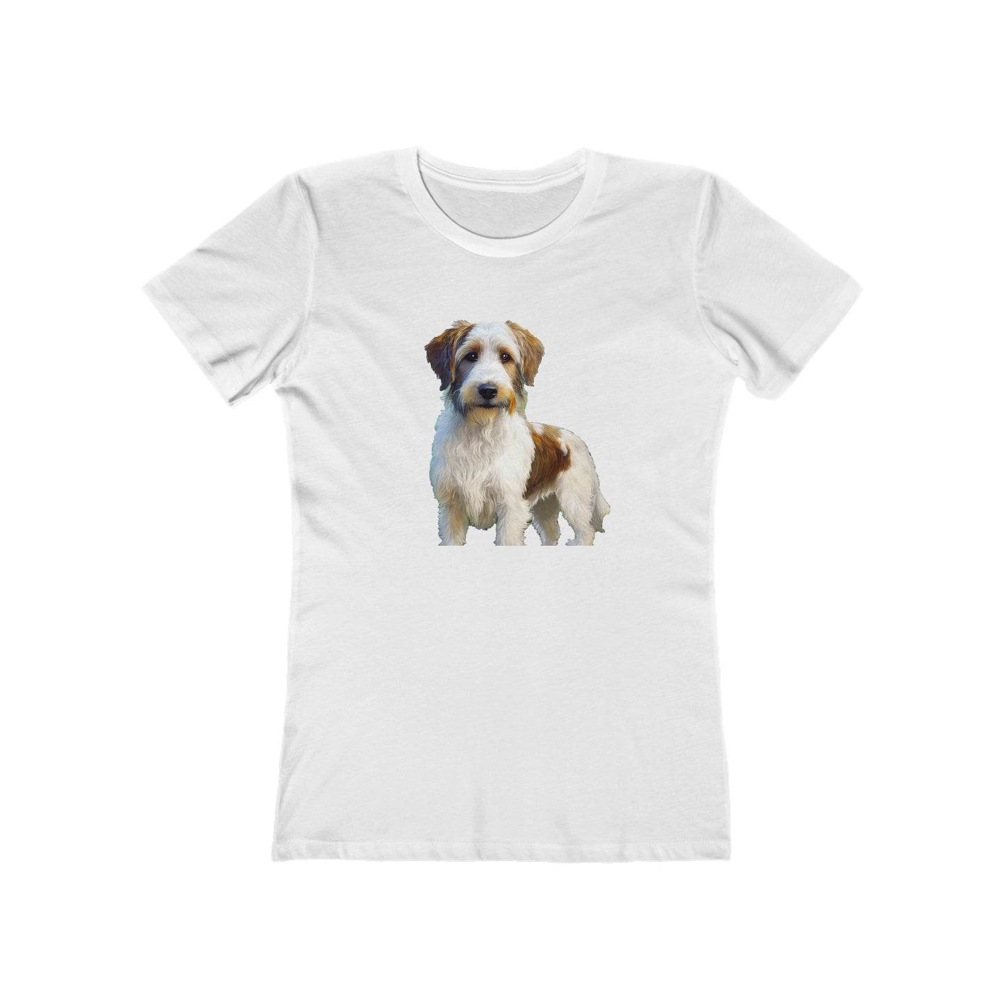 Kromfohrländer Women's Slim Fit Ringspun Cotton Tee