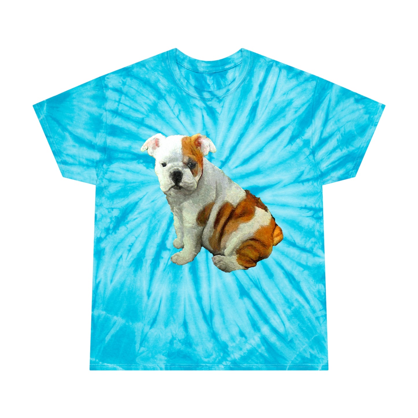 Bugsy the Charming English Bulldog Tie-Dye Tee