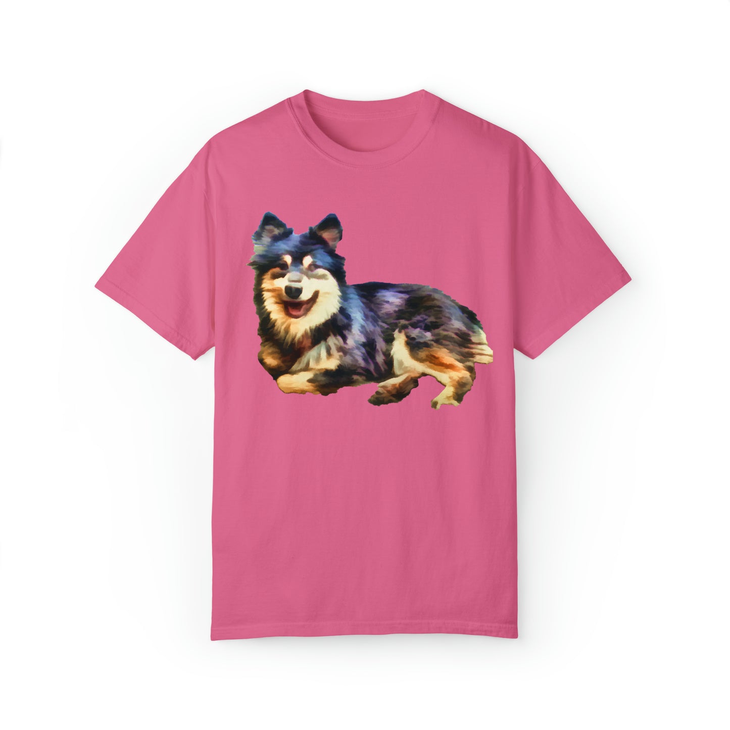 Finnish Lapphund Unisex Relaxed Fit Garment-Dyed T-shirt
