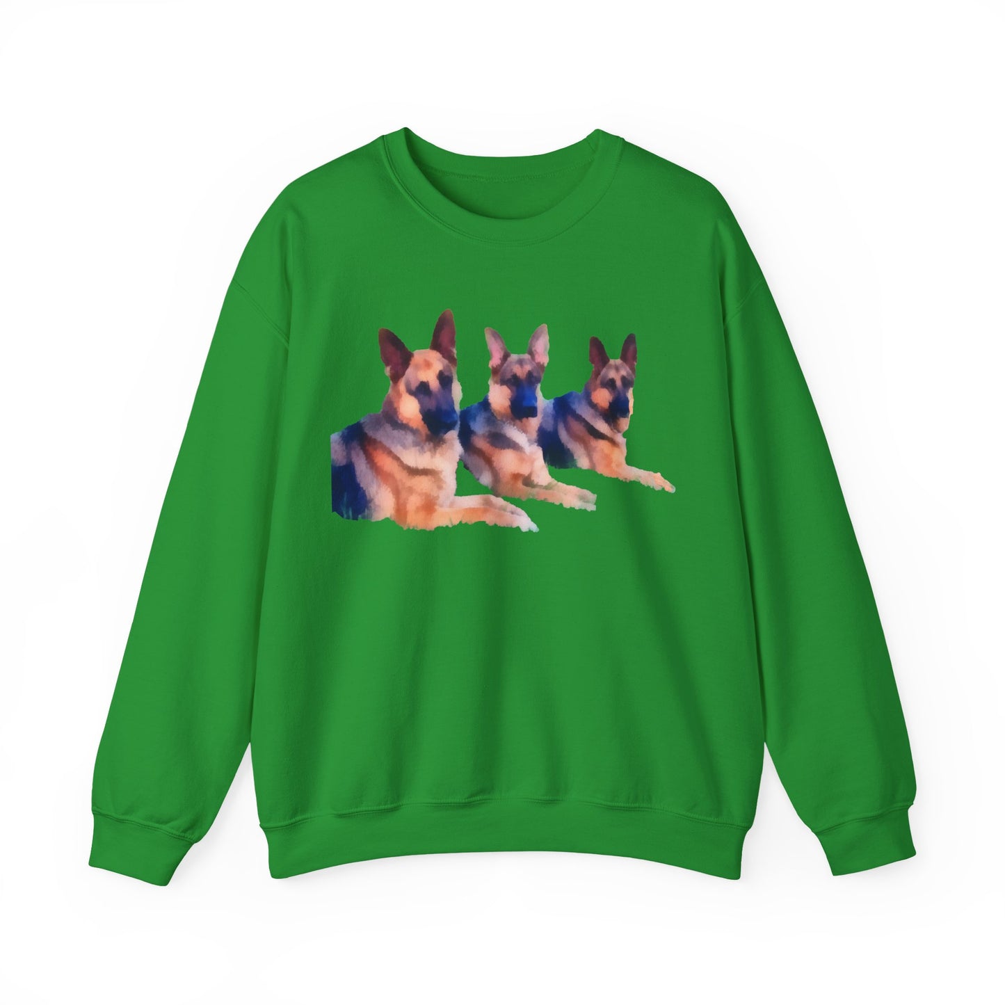 German Shepherd Trio Unisex 50/50 Crewneck Sweatshirt