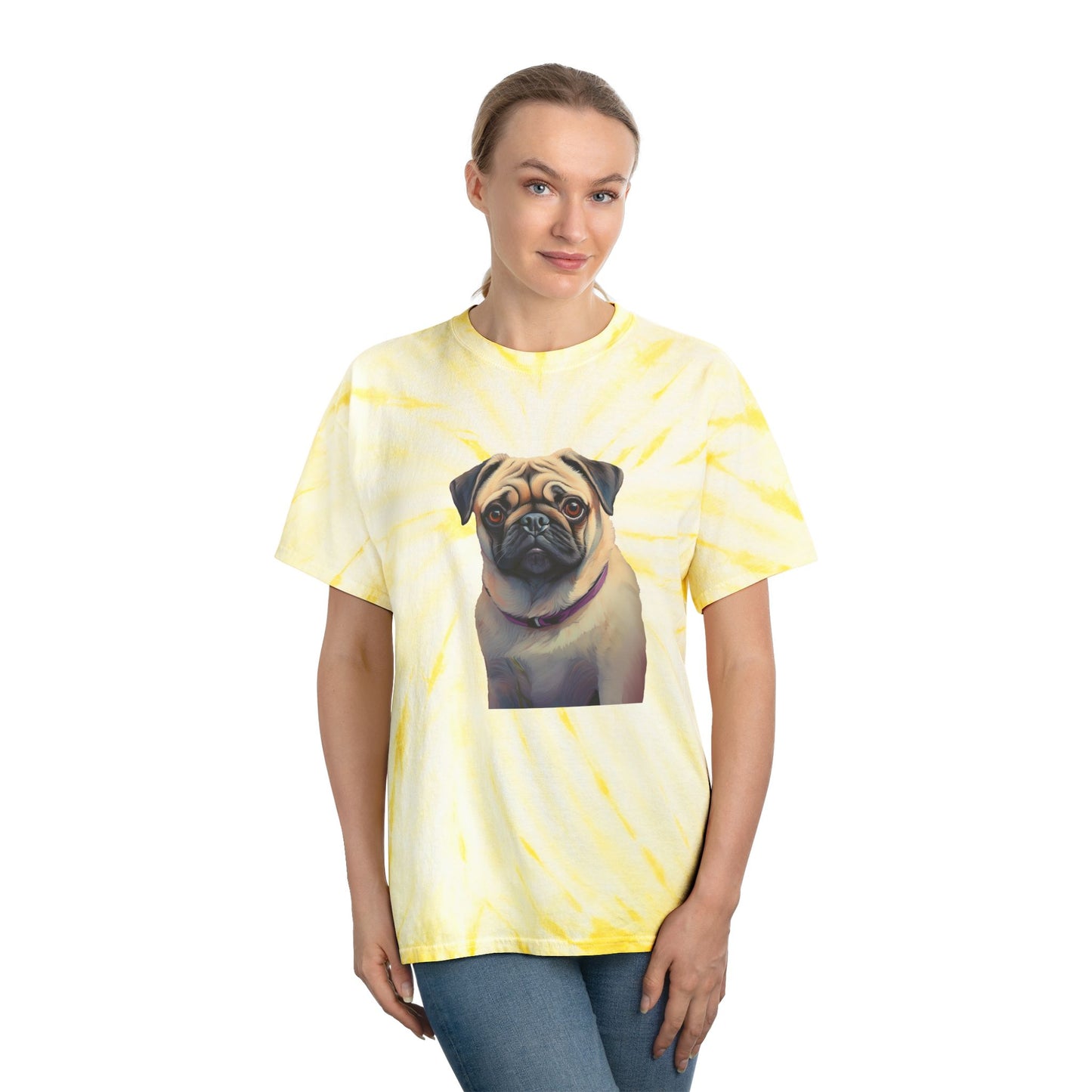 Pug - Unisex Tie-Dye Tee, Cyclone