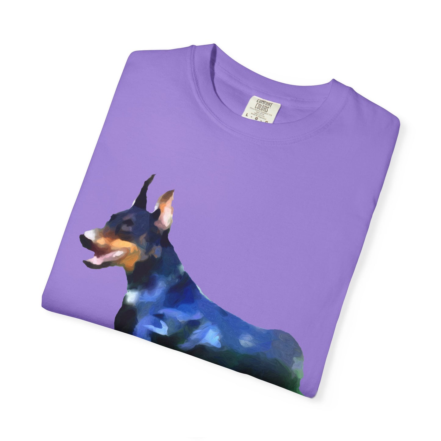 Doberman Pinscher 'Lina' Unisex Relaxed Fit Garment-Dyed T-shirt