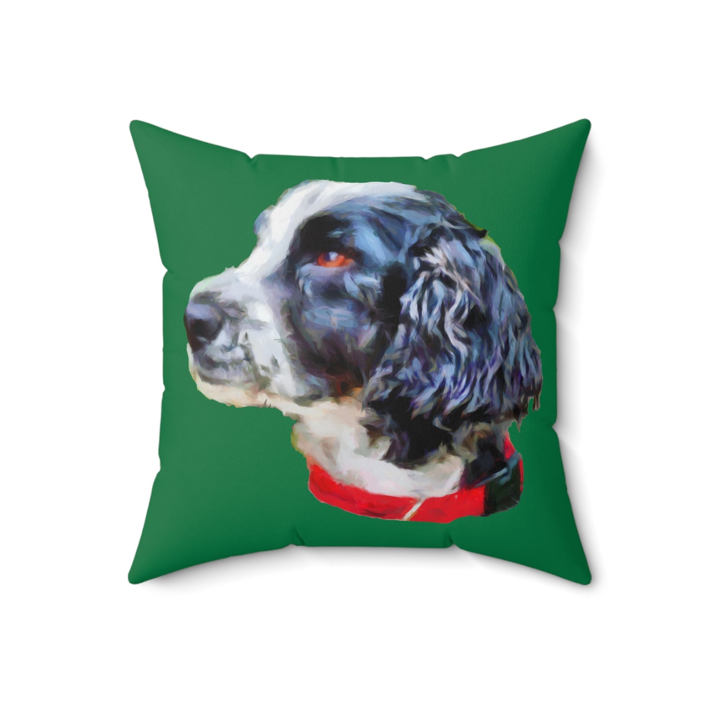 English Cocker Spaniel 'Tango' Spun Polyester Throw Pillow