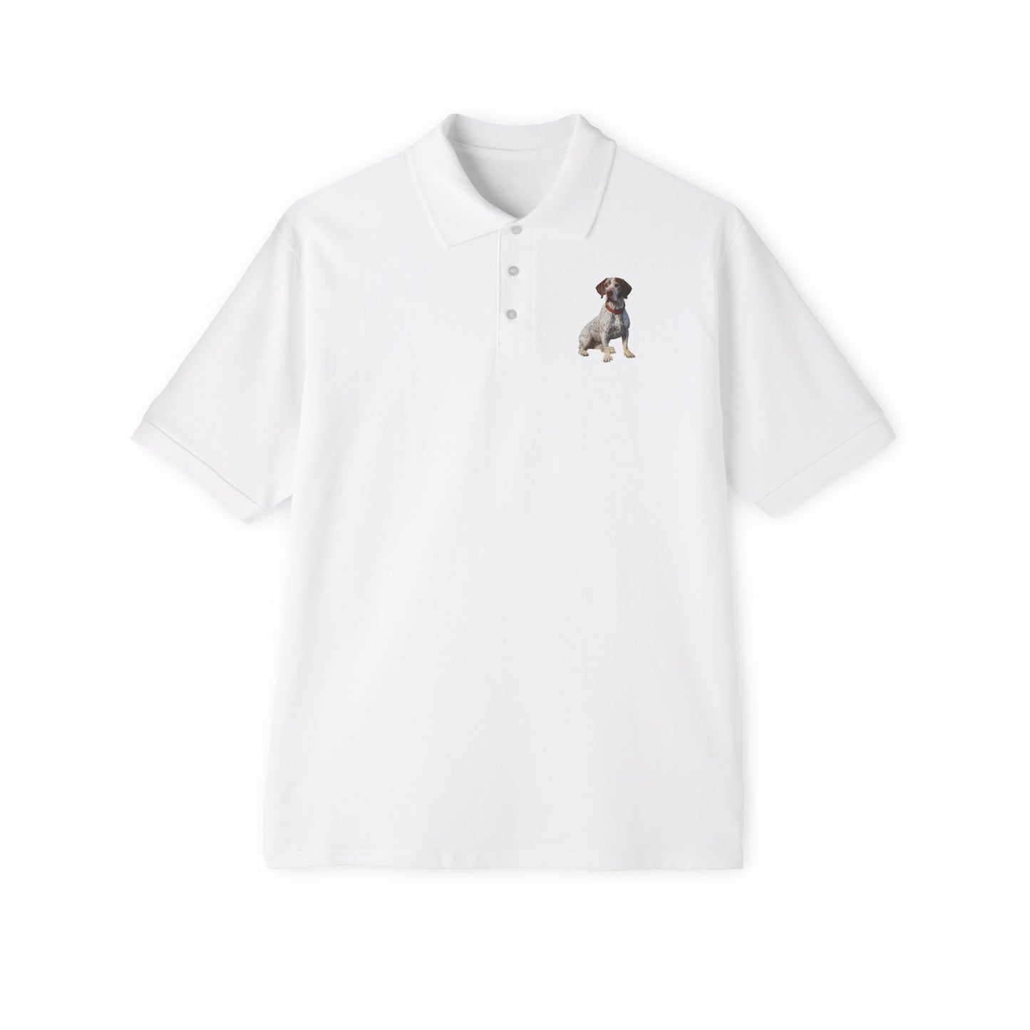 Braque du Bourbonnai - Men's Piqué Polo Shirt