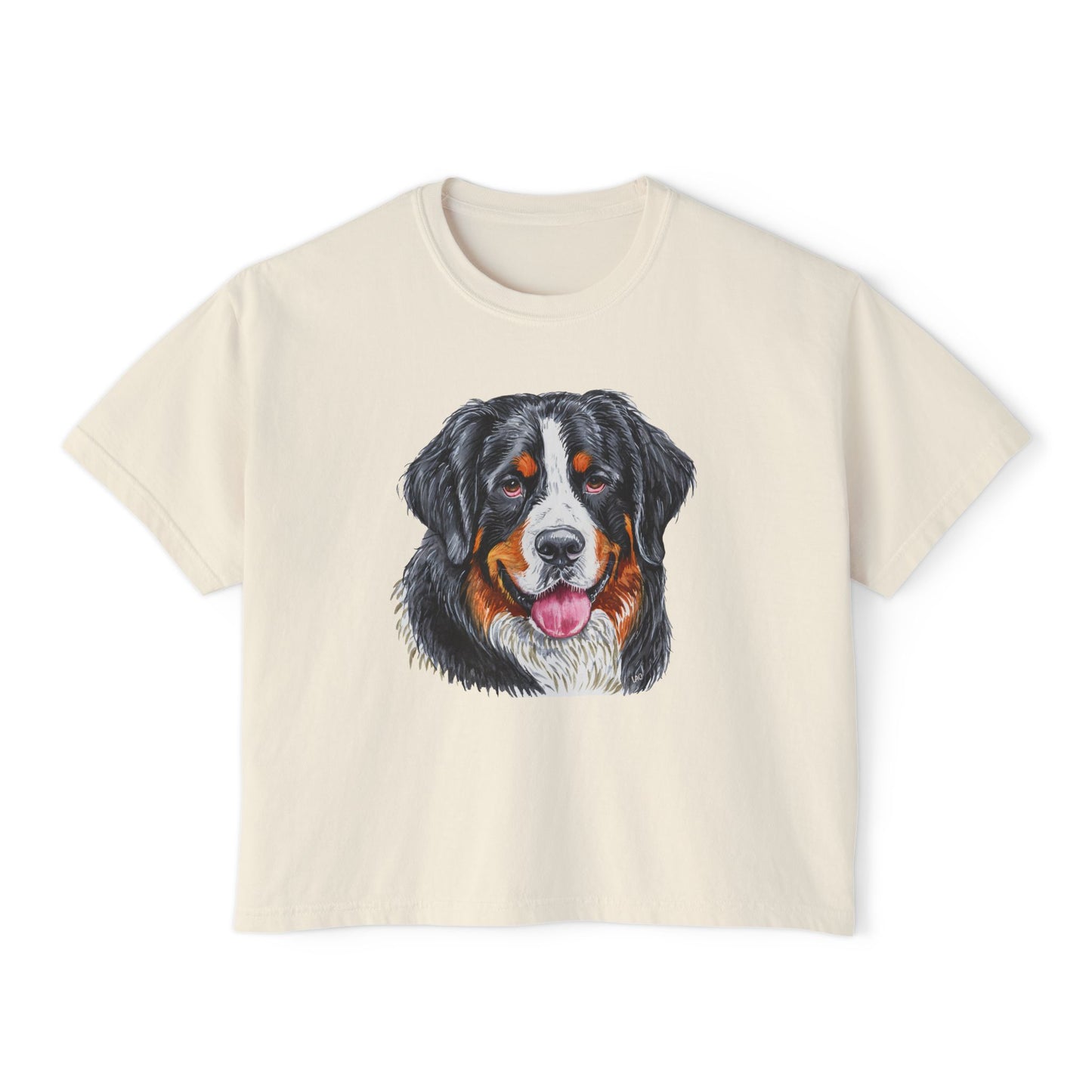 Bernese Mountain Dog Women's Oversized Boxy Tee
