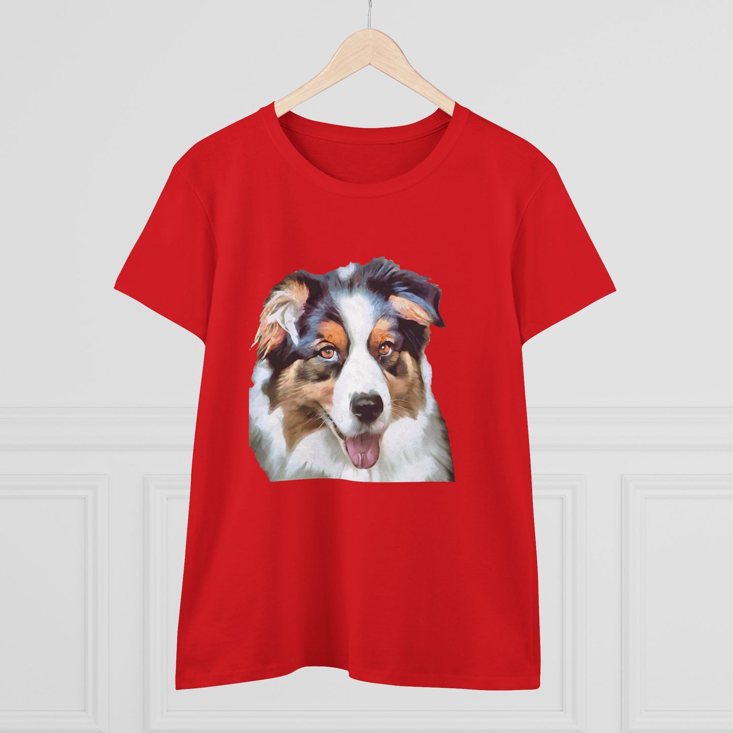 Australian Shepherd - Blue Merle Women's Midweight Cotton Tee