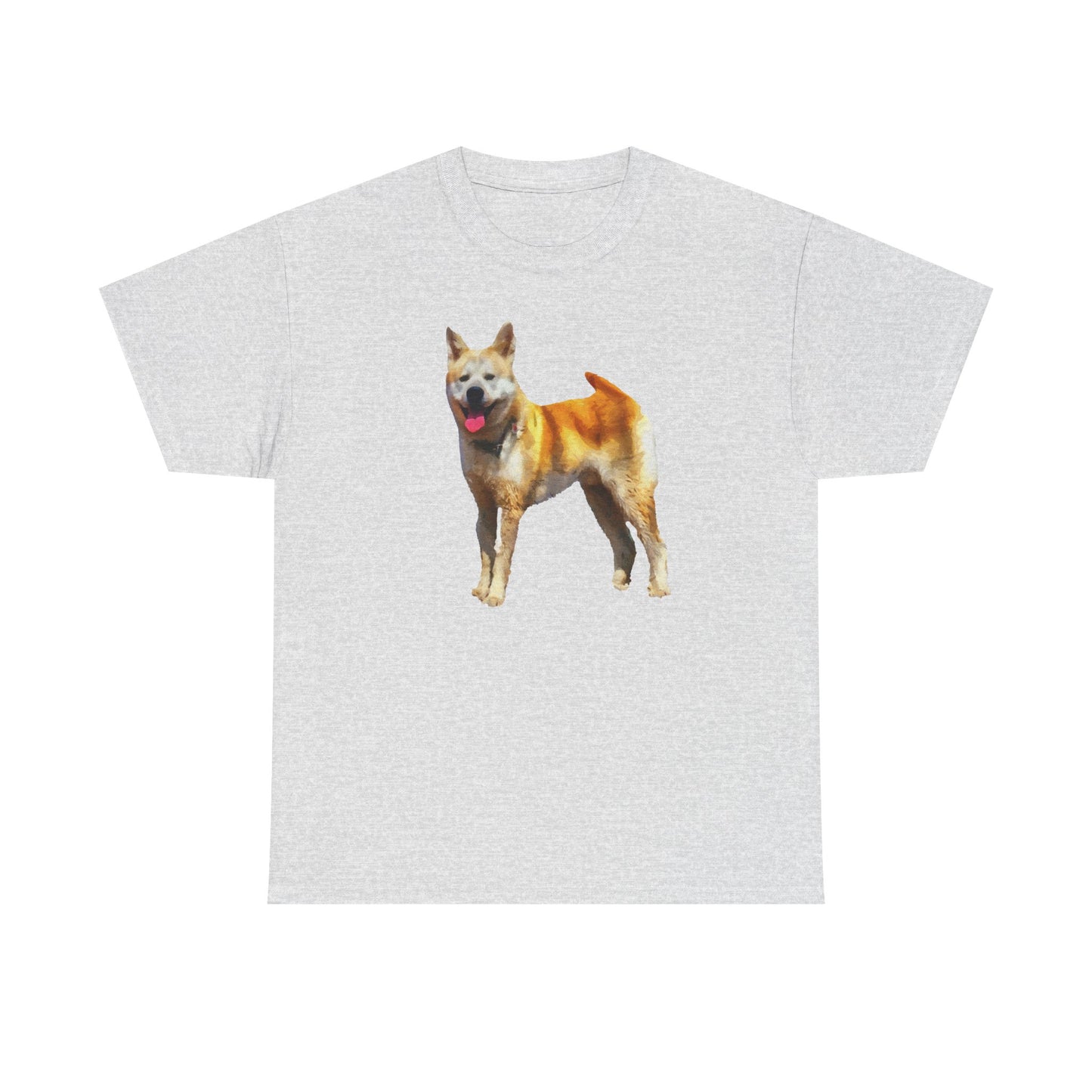 Akita Unisex Heavy Cotton Tee - An Artful Statement of Style
