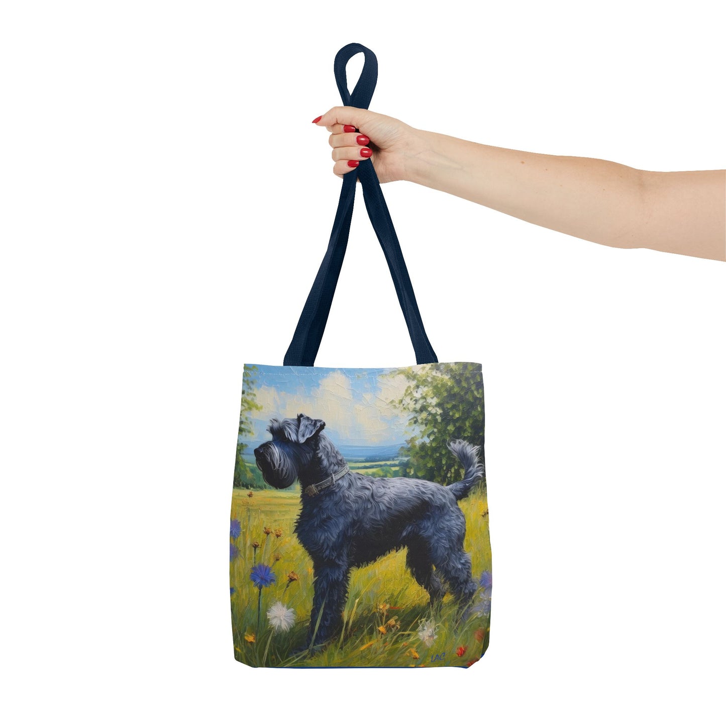 Kerry Blue Terrier Polyester Tote Bag (AOP)