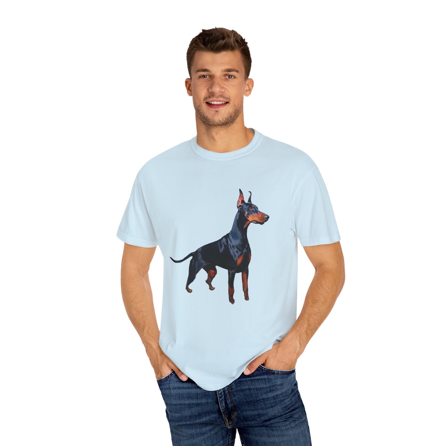 Doberman Pinscher Unisex Garment-Dyed T-shirt