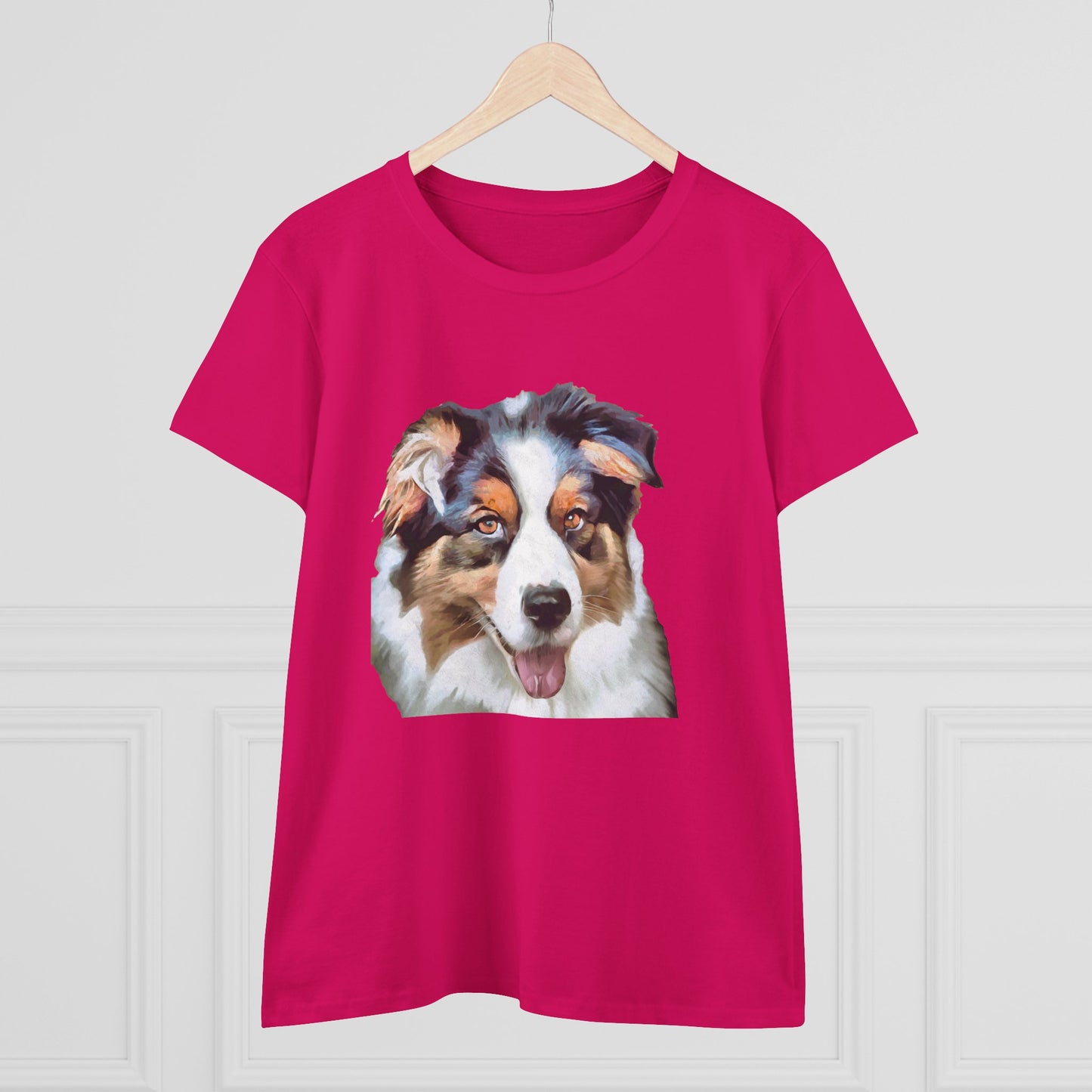 Australian Shepherd - Blue Merle Women's Midweight Cotton Tee