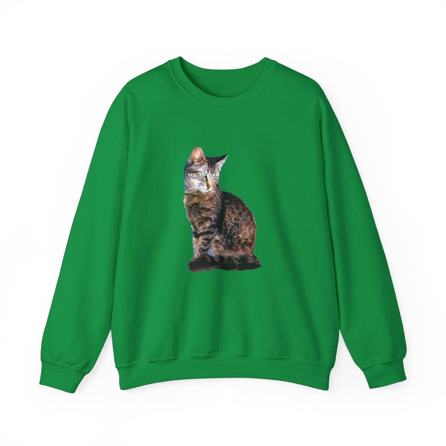 Cat 'Teris of Tinos' Unisex 50/50 Crewneck Sweatshirt