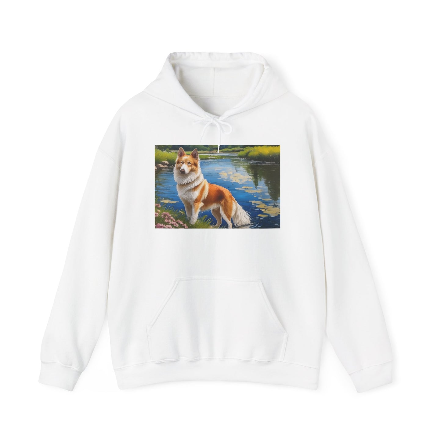 Norrbottenspets Unisex 50/50 Hooded Sweatshirt