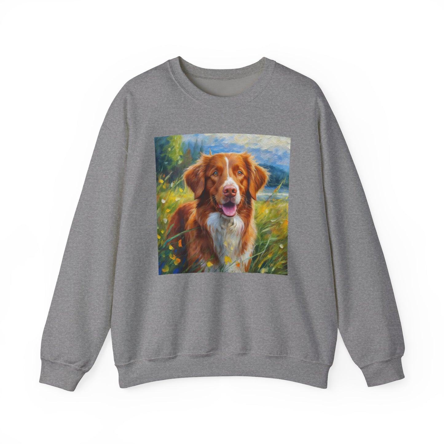 Dixie the Nova Scotia Duck Tolling Retriever 50/50 Crewneck Sweatshirt