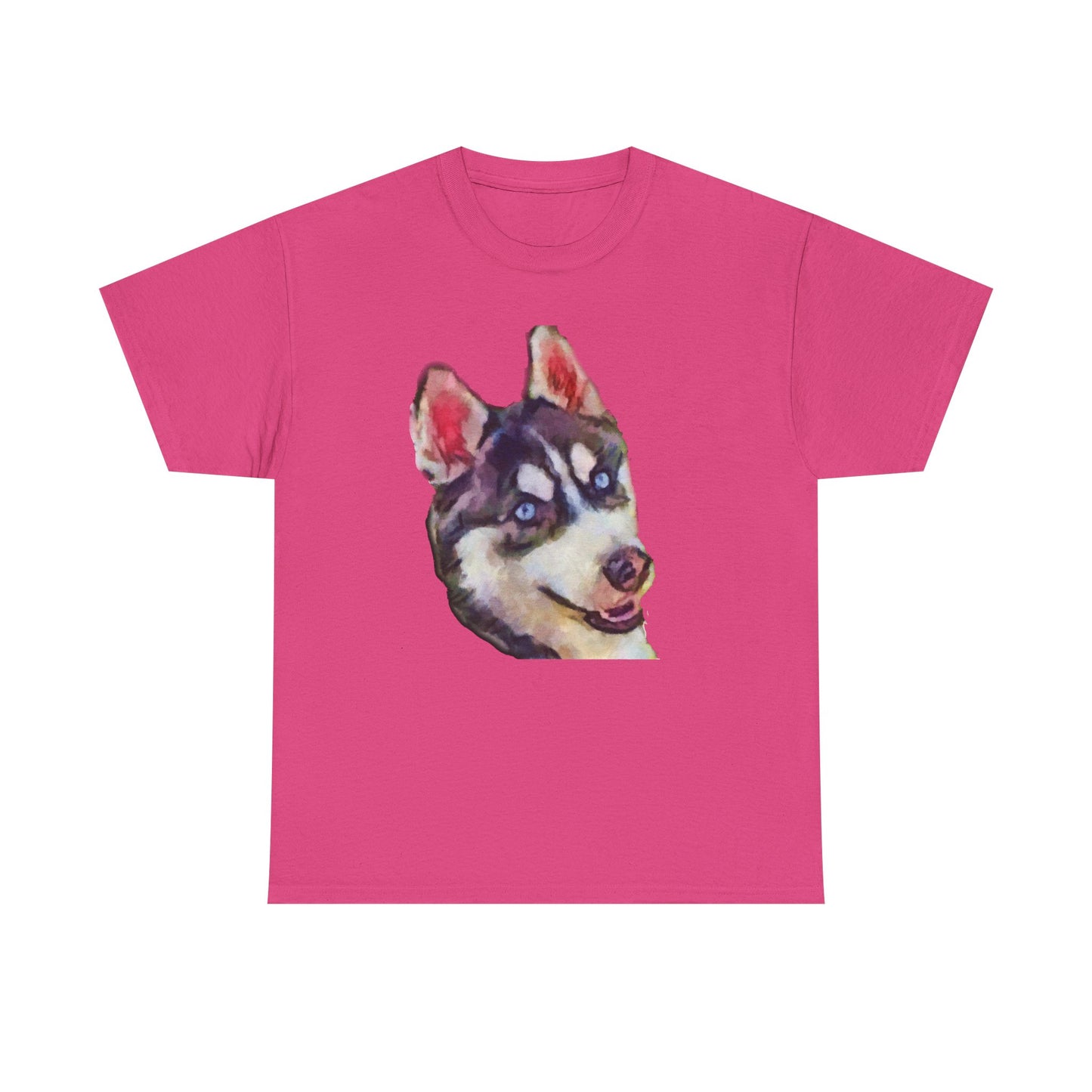 Siberian Husky 'Iditarod' Unisex Heavy Cotton Tee