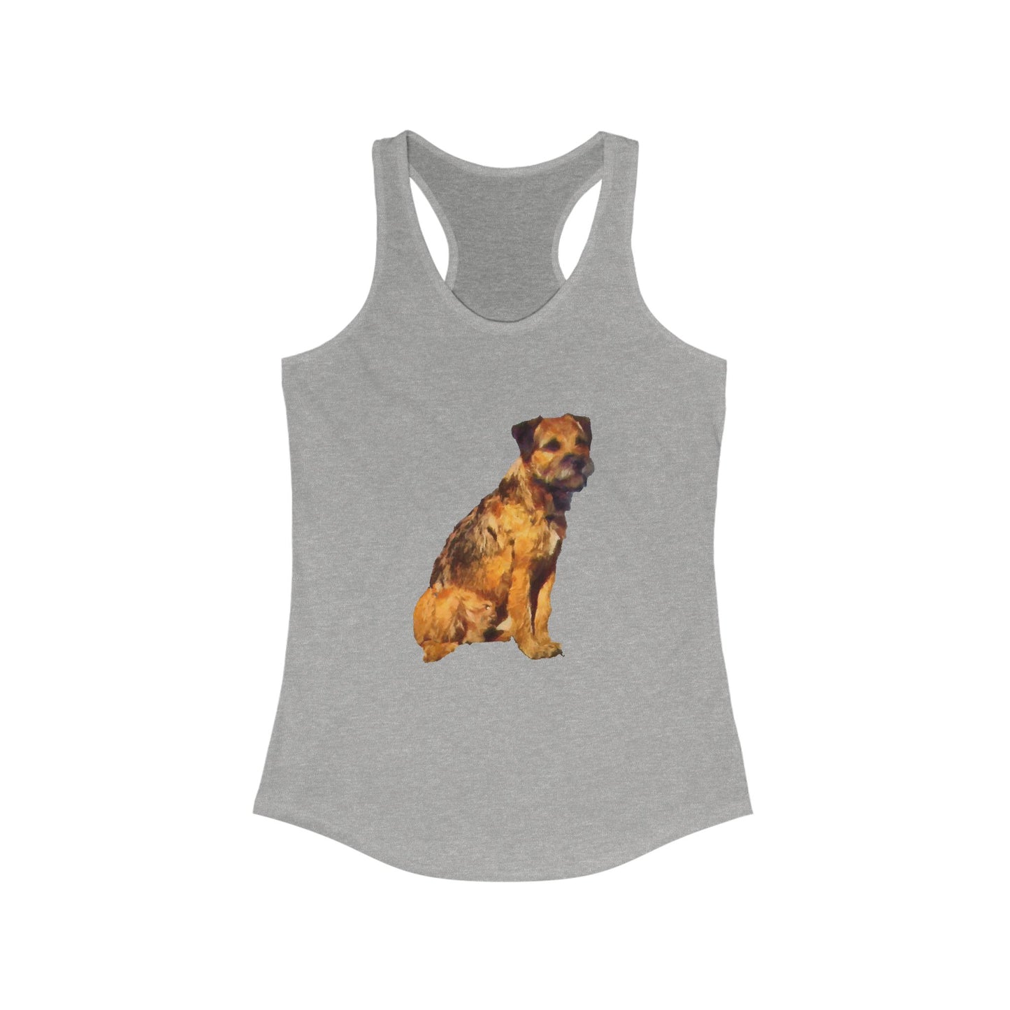 Charming Border Terrier 'Andrew' Women's Racerback Tank