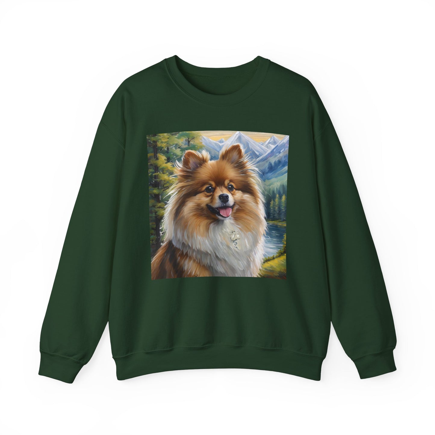 German Spitz Unisex 50/50 Crewneck Sweatshirt