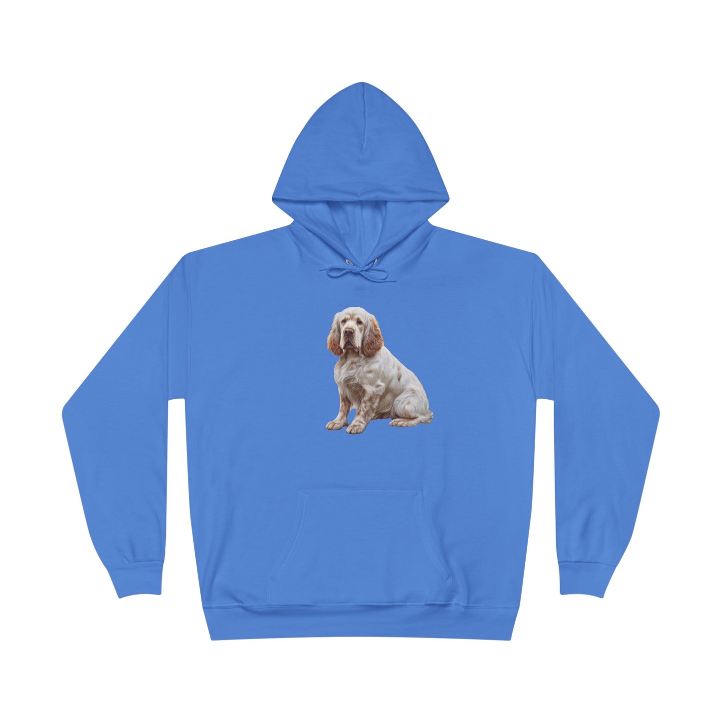 Clumber Spaniel Unisex Fleece Lined Pullover Hoodie Sweatshirt