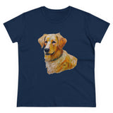 Golden Retriever Puppy Women's Midweight Cotton Tee