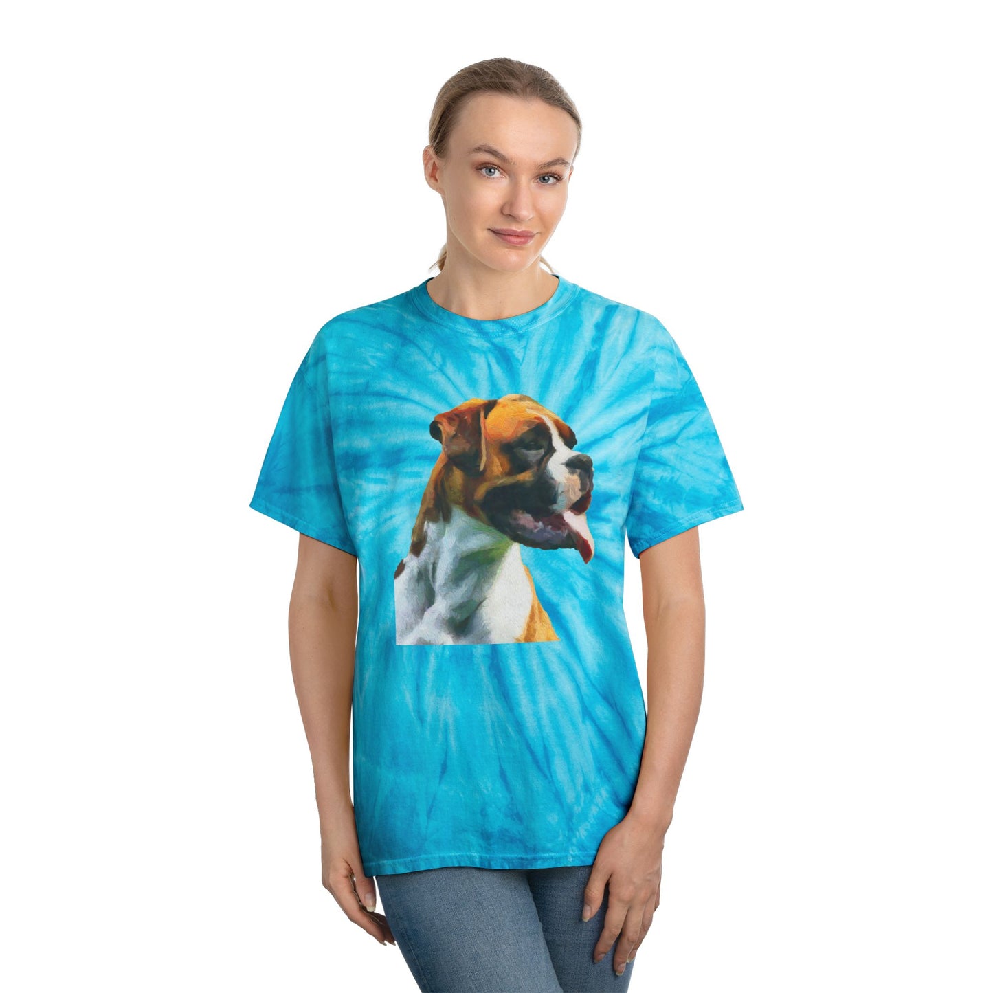 Boxer 'Cooper' Unisex Cotton Tie-Dye Tee - Cyclone Delight