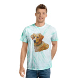 Golden Retriever Puppy - Unisex Tie-Dye Tee, Cyclone