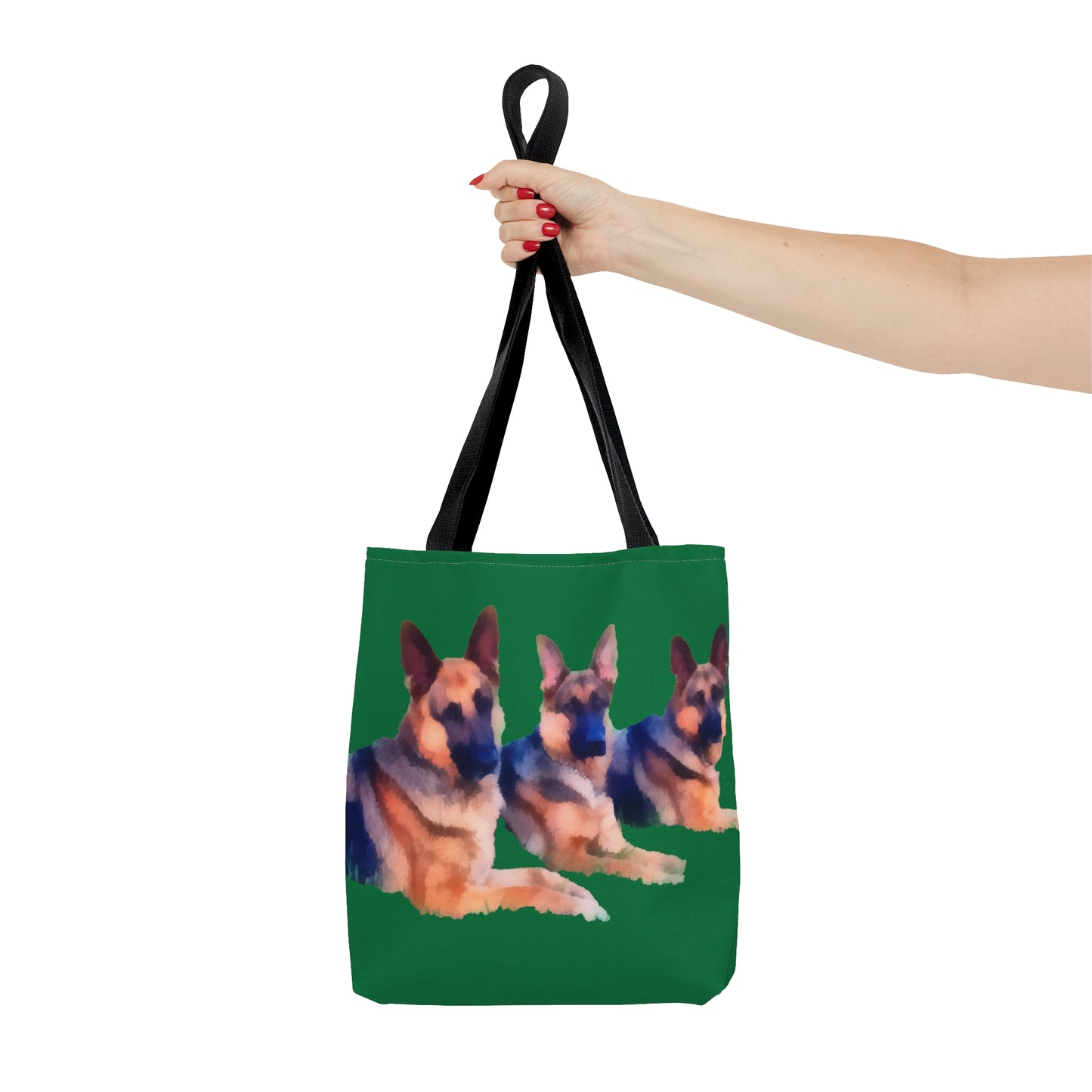 Majestic German Shepherd 'Trio' Artistic Painting Tote Bag
