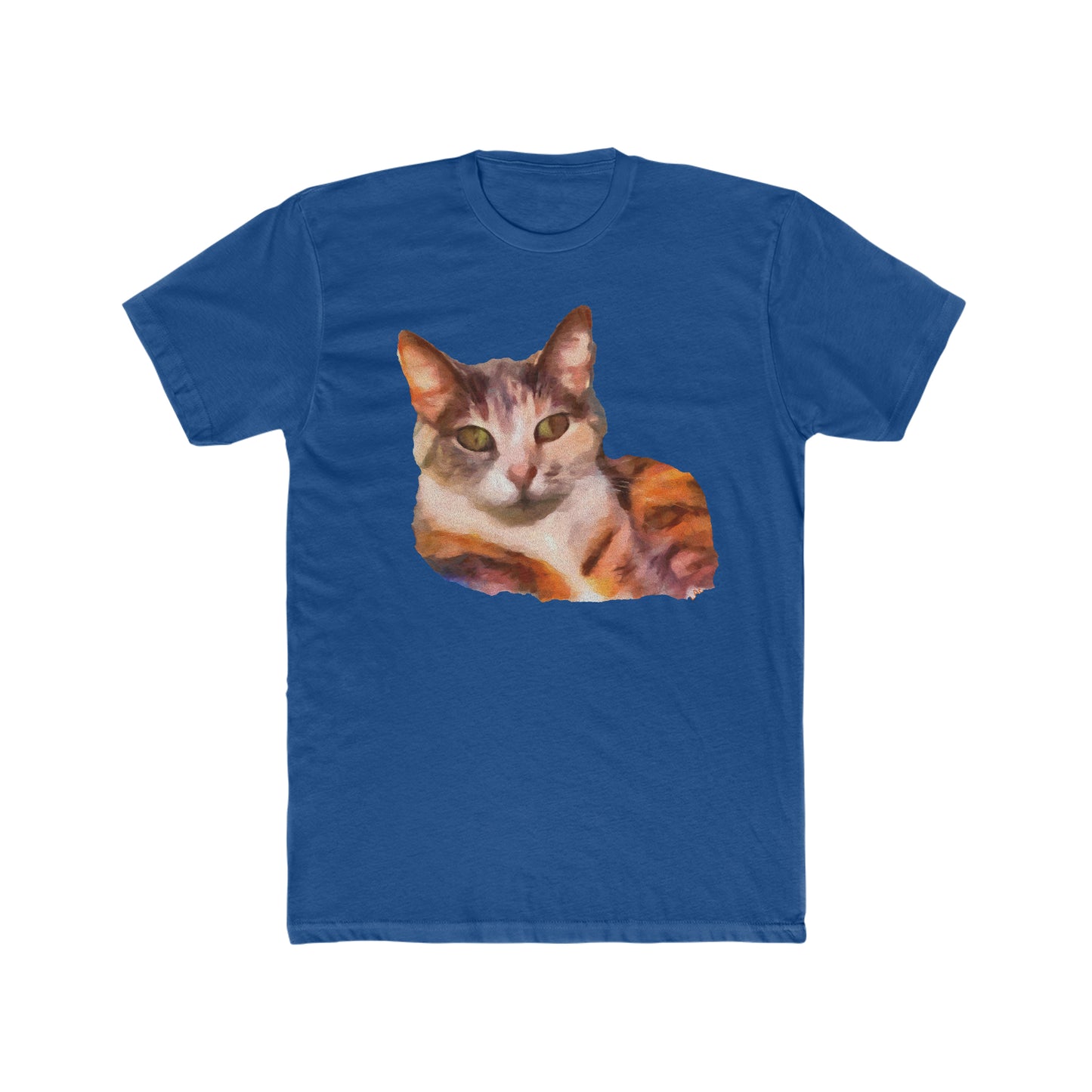 Smidget the Cat - Men's Fitted Cotton Crew Tee