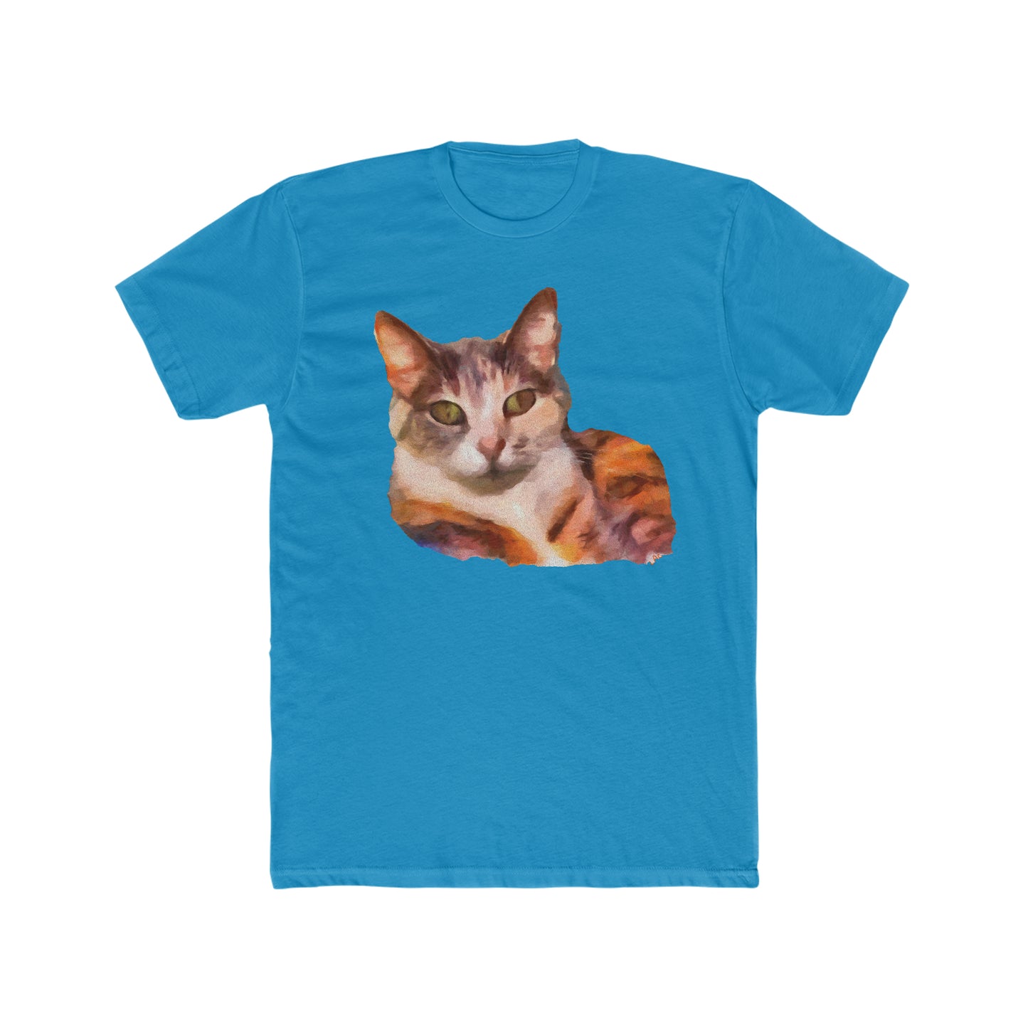 Smidget the Cat - Men's Fitted Cotton Crew Tee